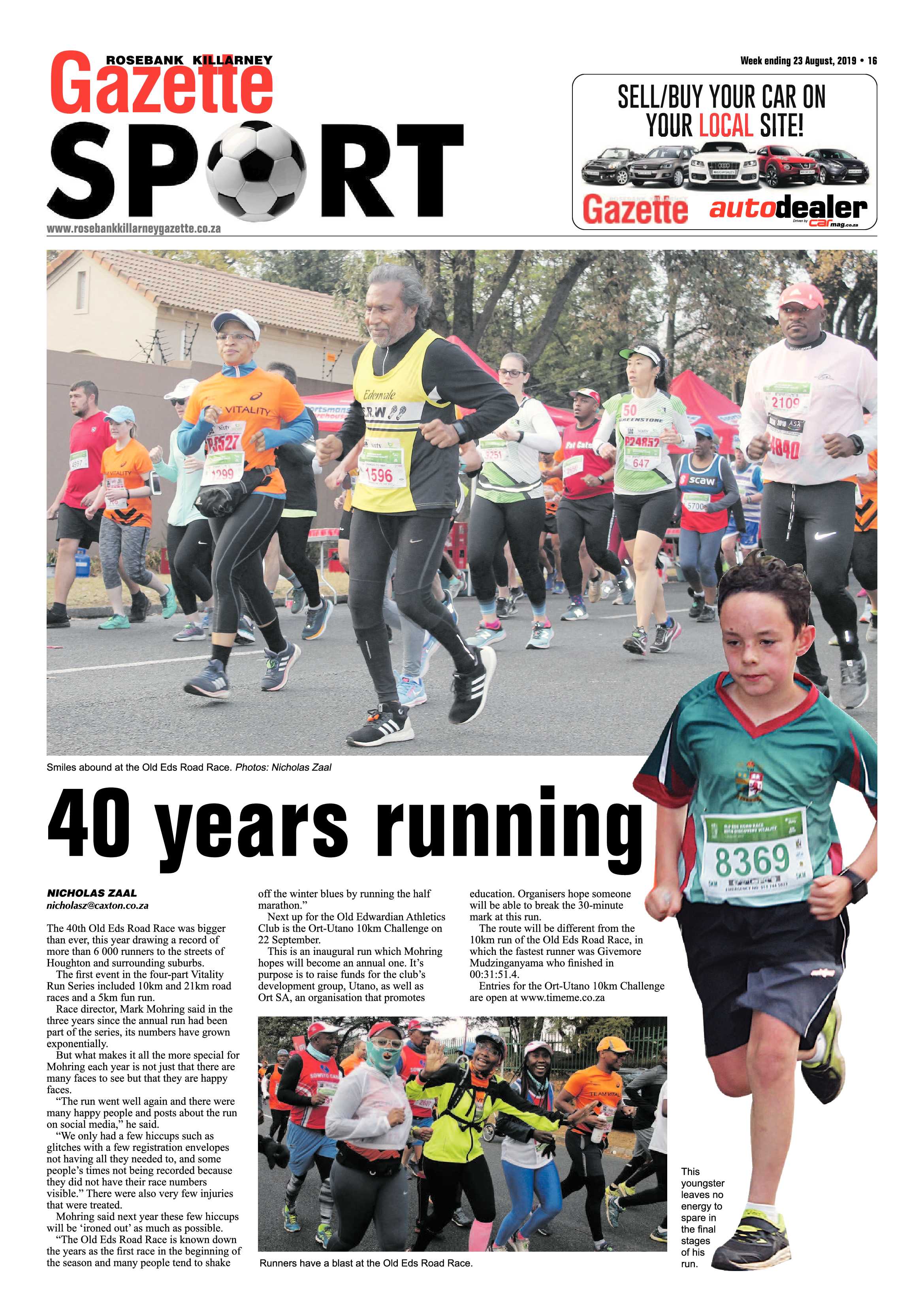 Rosebank Killarney Gazette 20 August, 2019 page 16