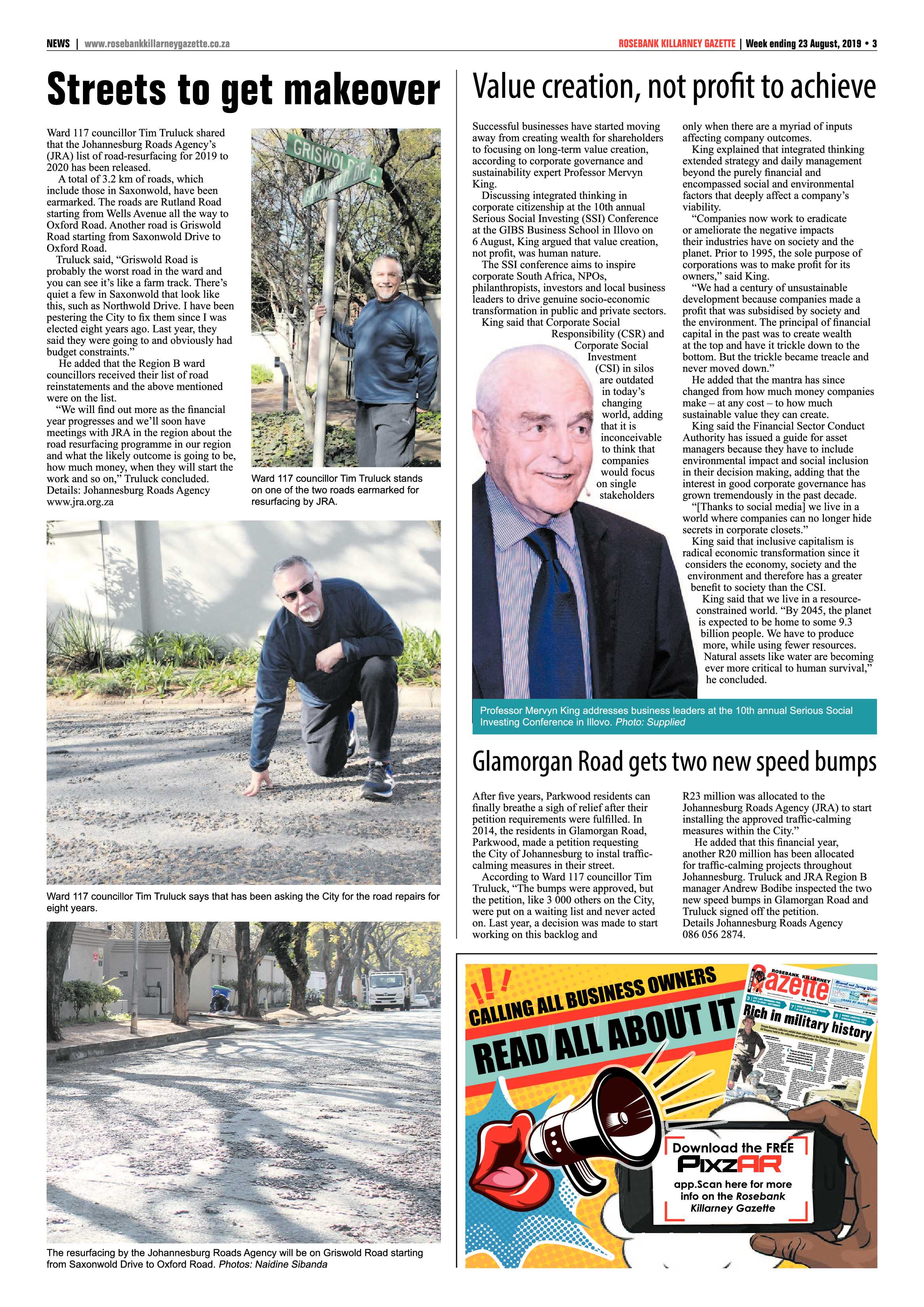 Rosebank Killarney Gazette 20 August, 2019 page 3