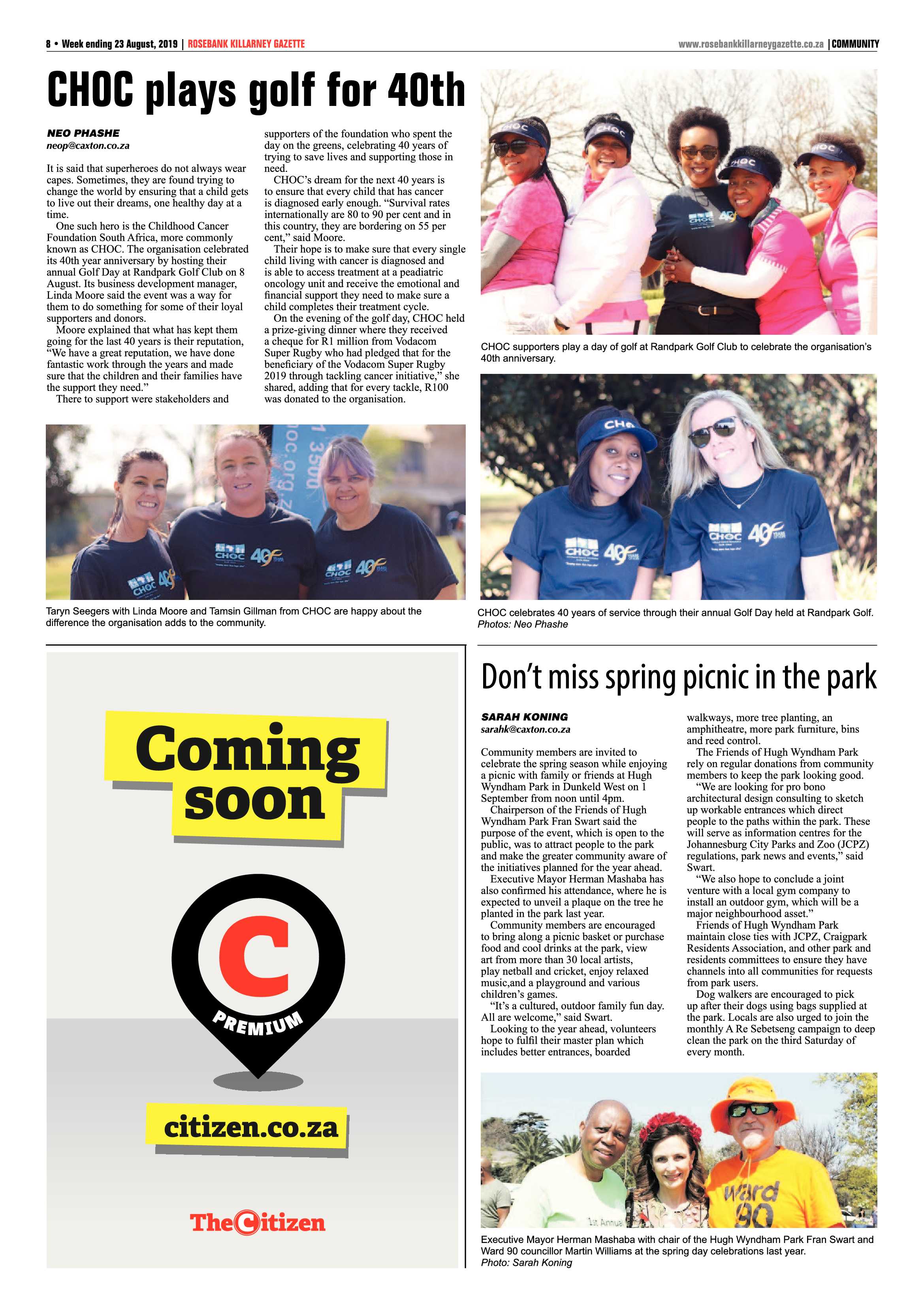 Rosebank Killarney Gazette 20 August, 2019 page 8