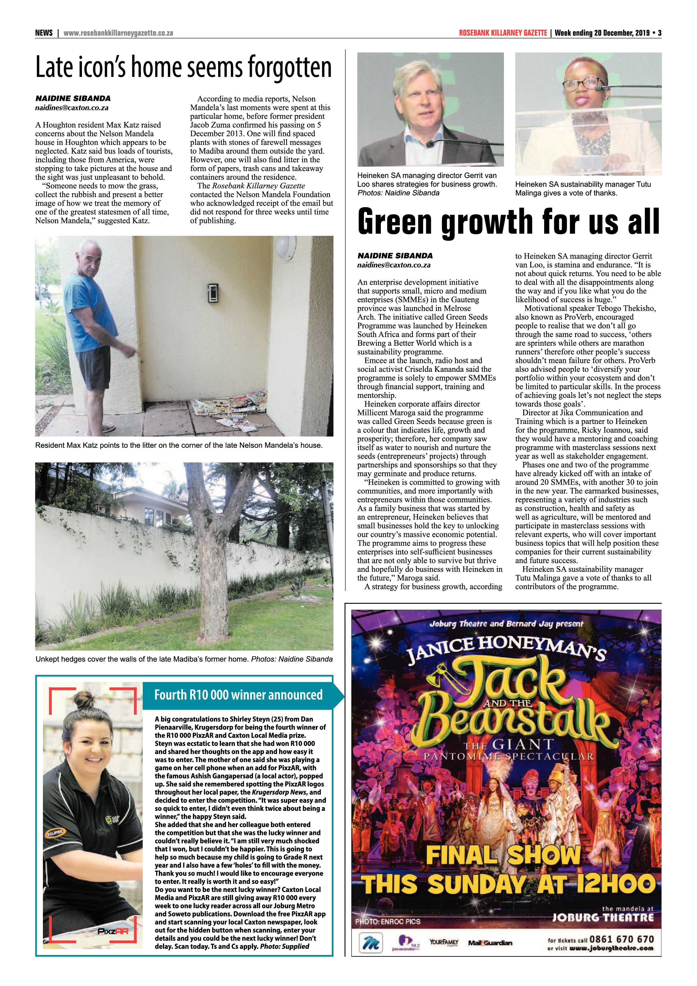 Rosebank Killarney Gazette 20 December 2019 page 3