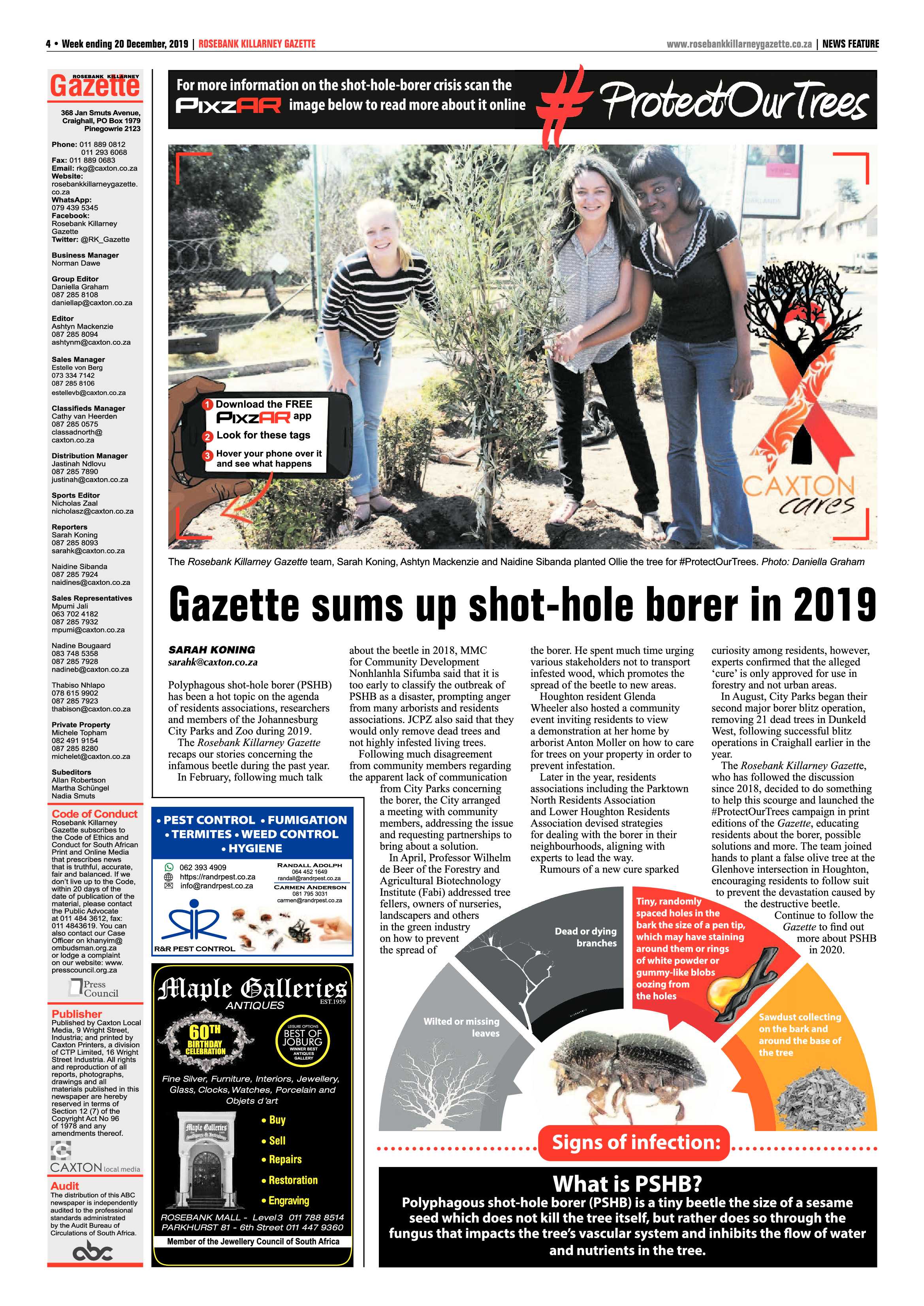 Rosebank Killarney Gazette 20 December 2019 page 4