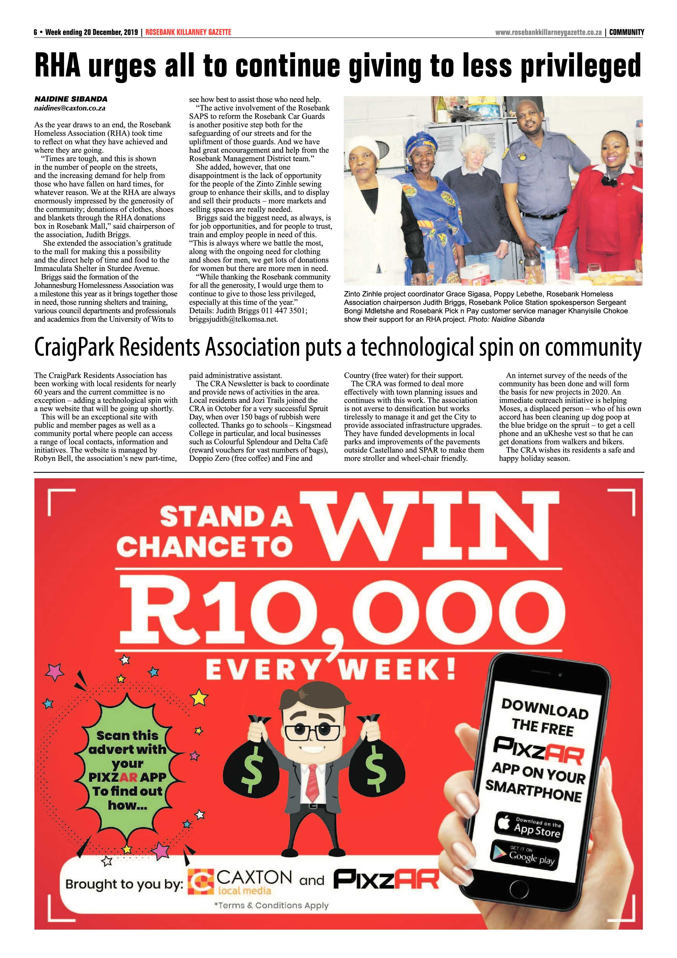 Rosebank Killarney Gazette 20 December 2019 page 6