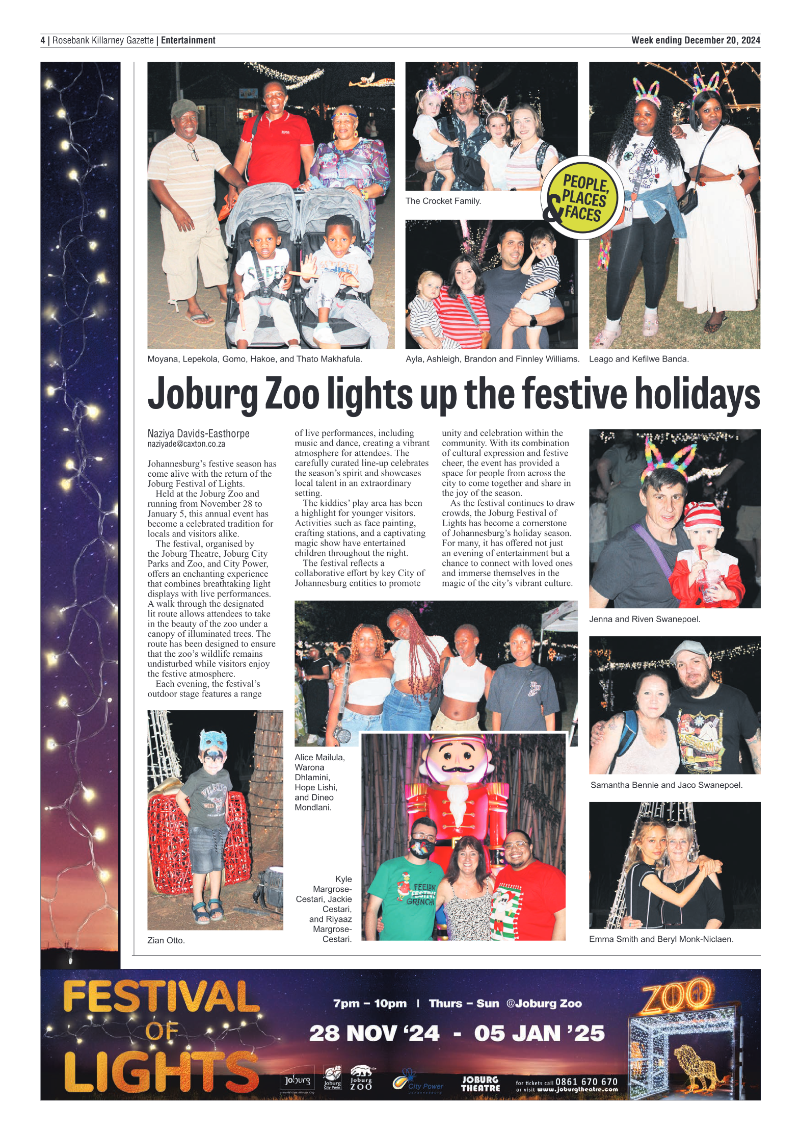 Rosebank Killarney Gazette 20 December 2024 page 4