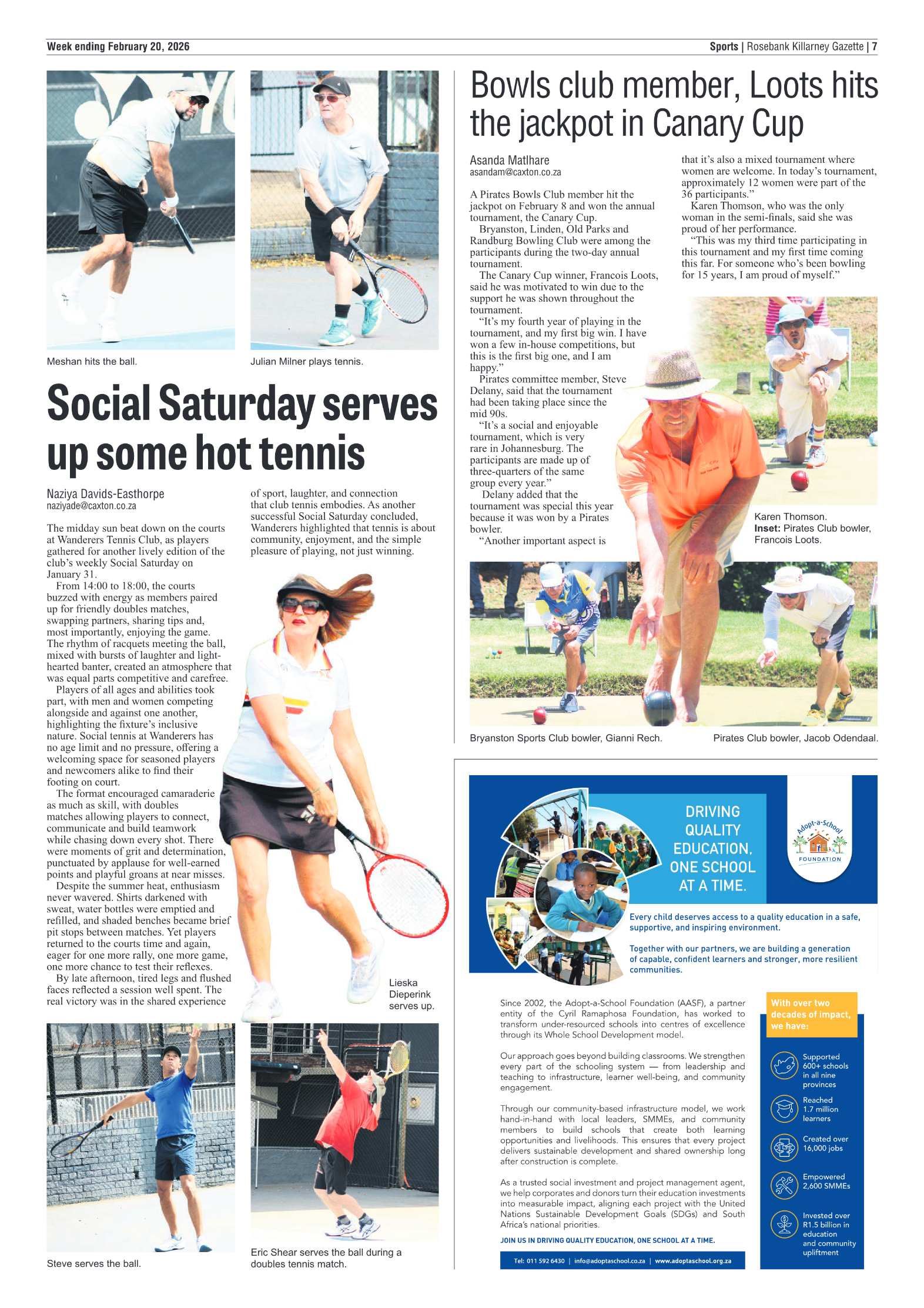 Rosebank Killarney Gazette 20 February 2026 page 7