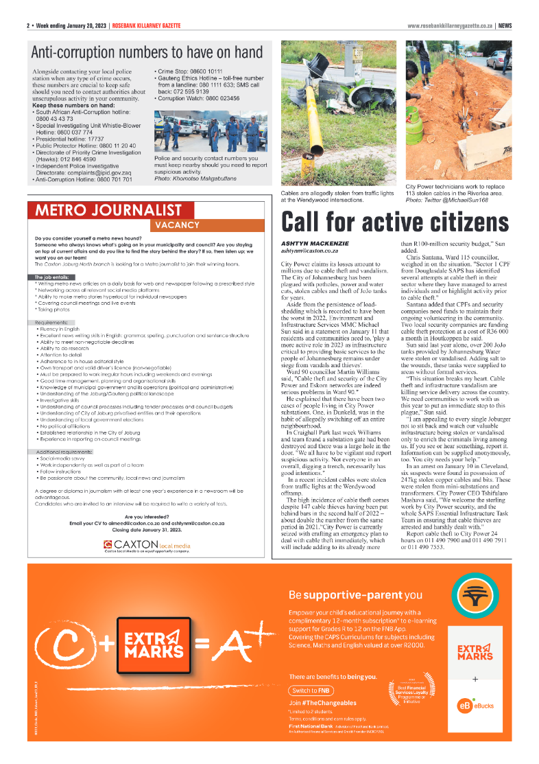 Rosebank Killarney Gazette 20 Jan 2023 page 2