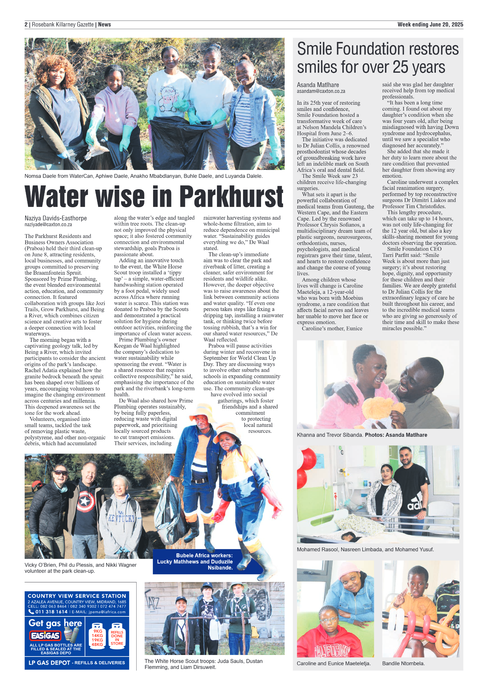 Rosebank Killarney Gazette 20 June 2025 page 2