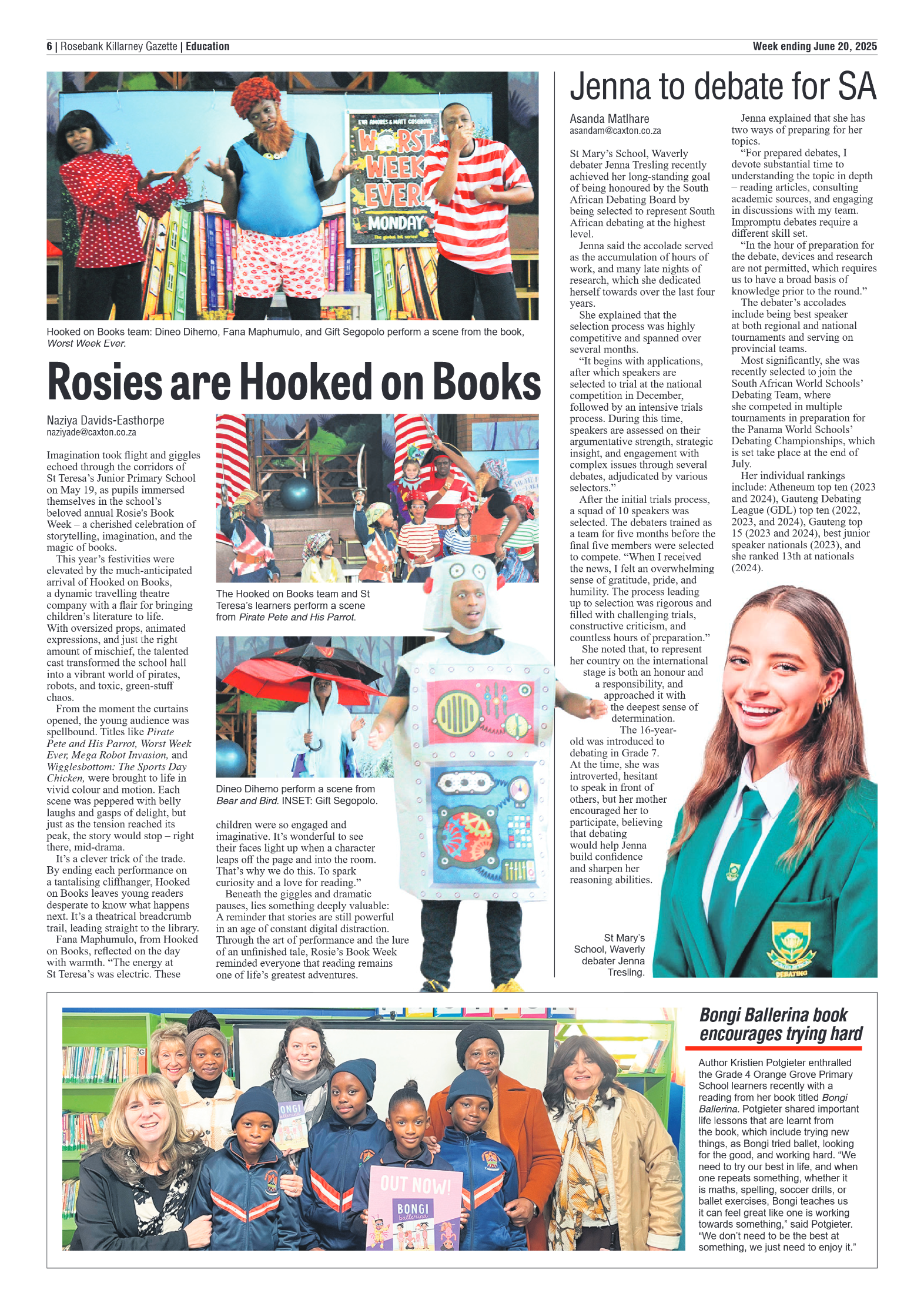 Rosebank Killarney Gazette 20 June 2025 page 6