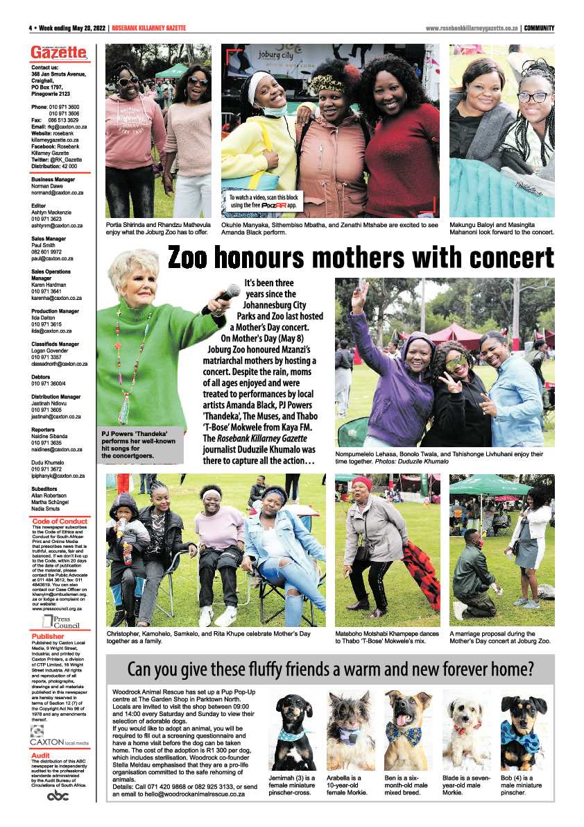 Rosebank Killarney Gazette 20 May 2022 page 4
