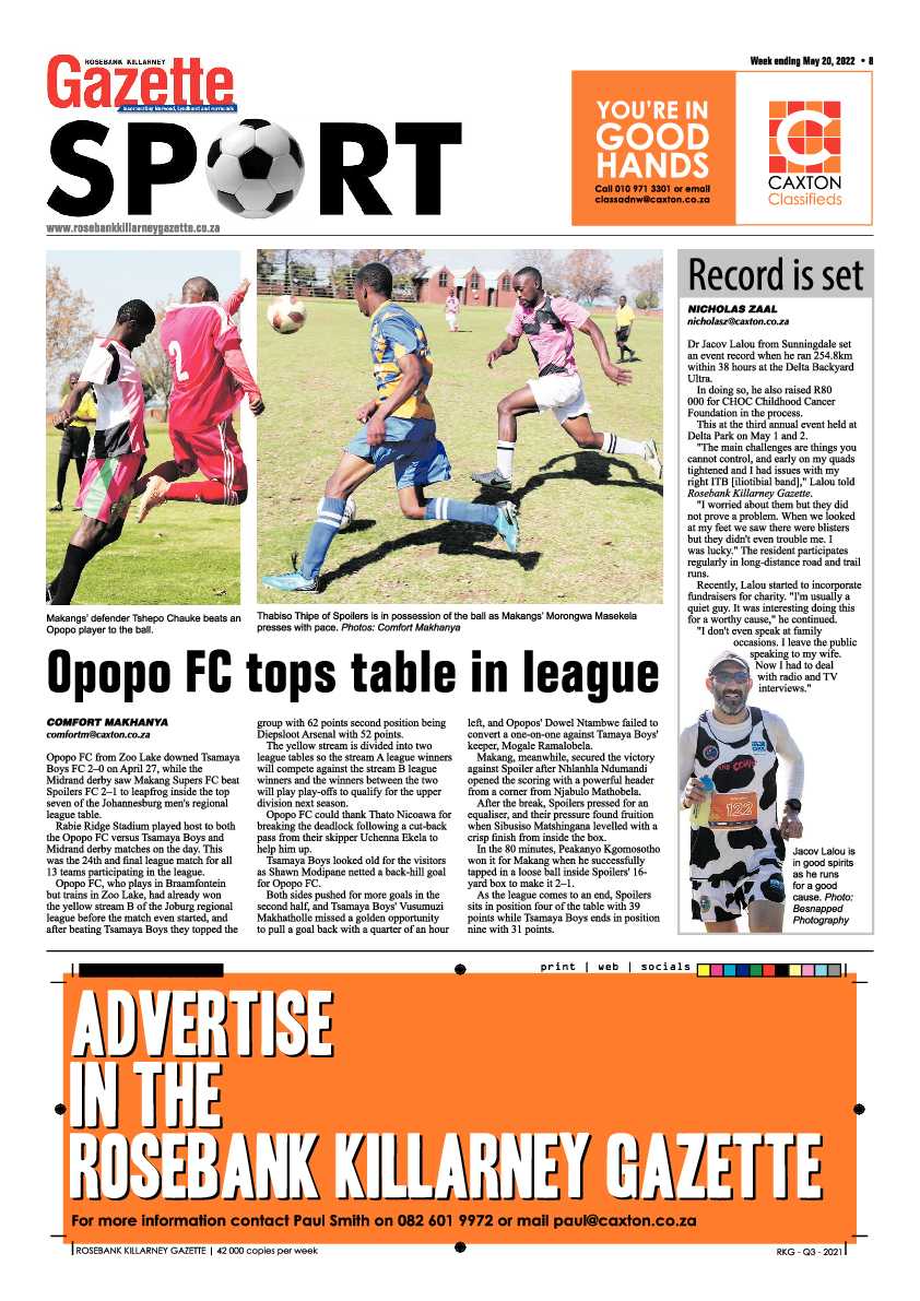 Rosebank Killarney Gazette 20 May 2022 page 8