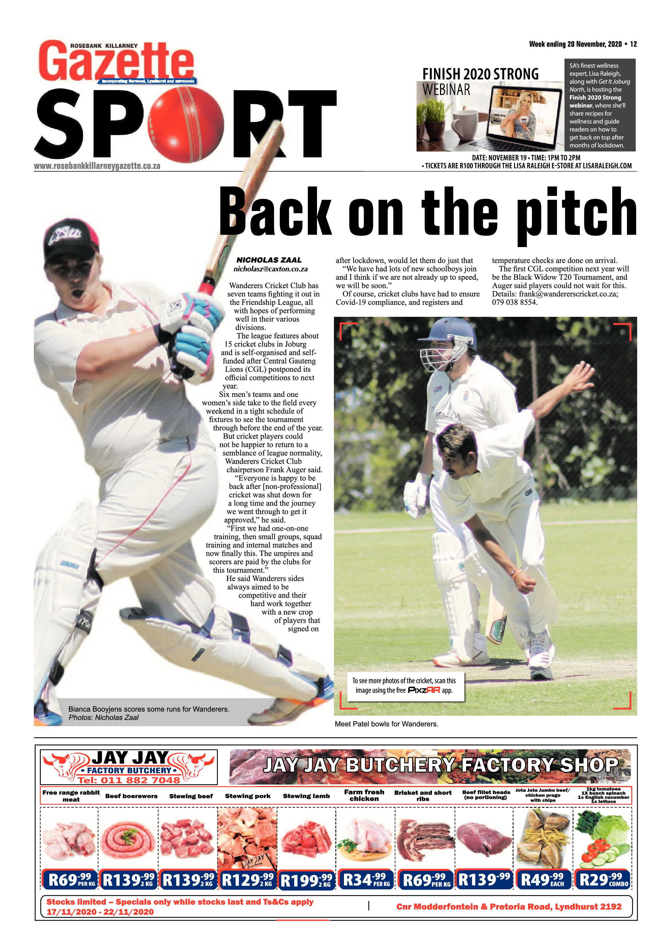 Rosebank Killarney Gazette 20 November 2020 page 12
