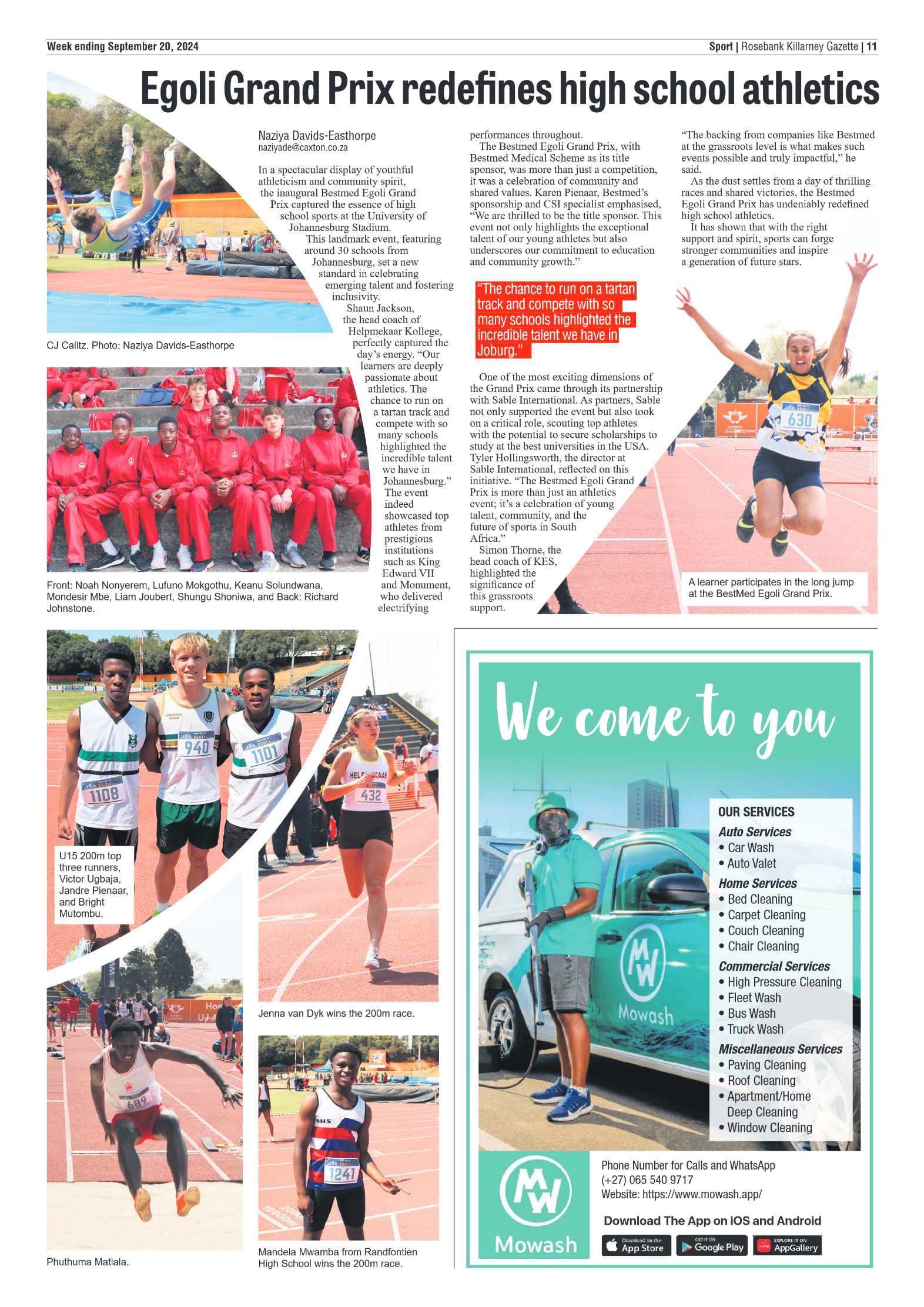 Rosebank Killarney Gazette 20 September 2024 page 11