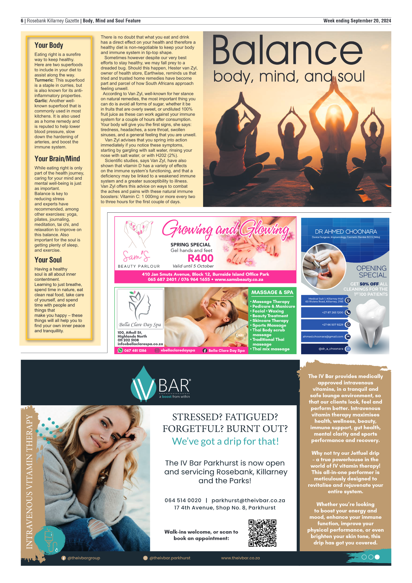 Rosebank Killarney Gazette 20 September 2024 page 6