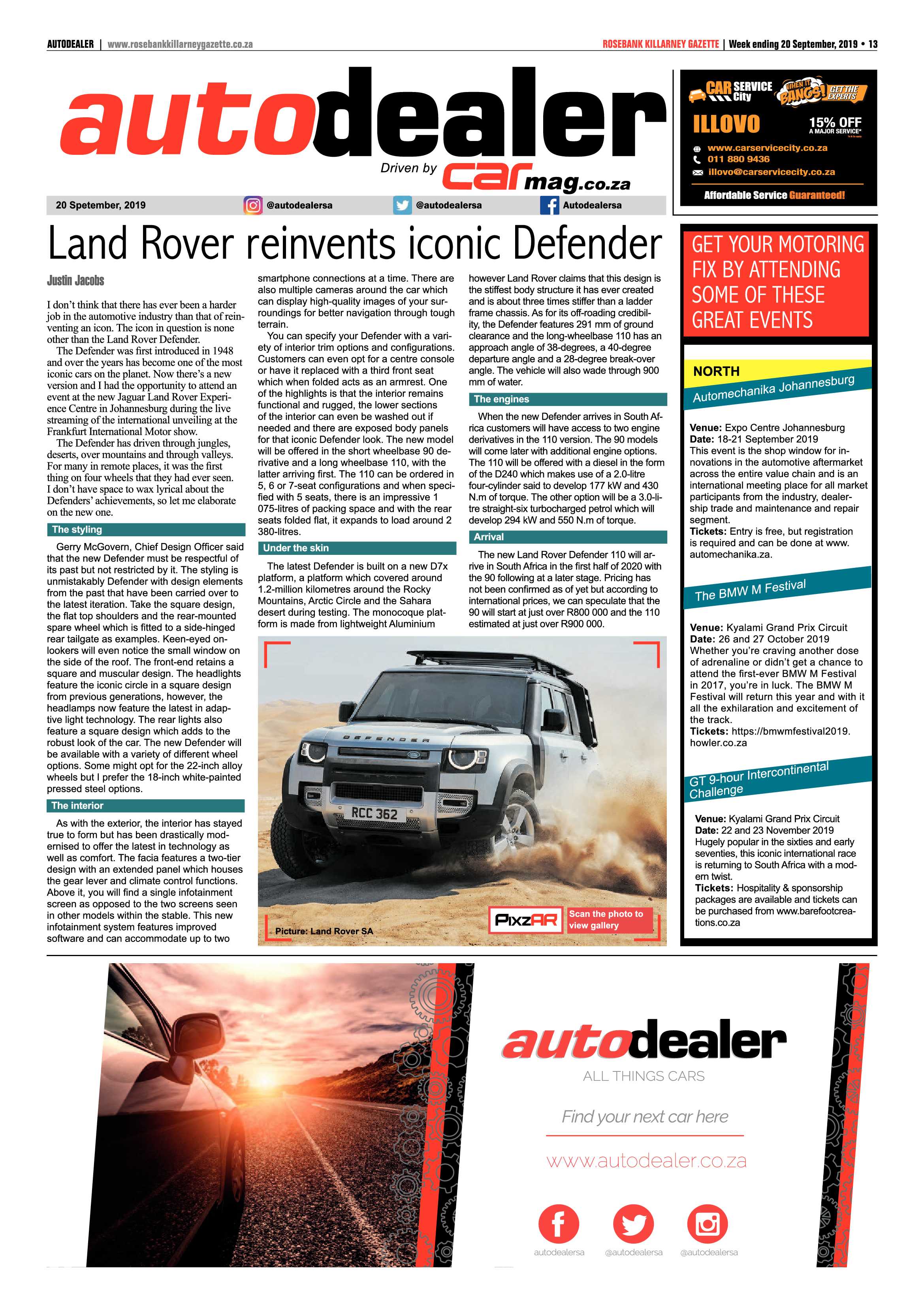Rosebank Killarney Gazette 20 September, 2019 page 13