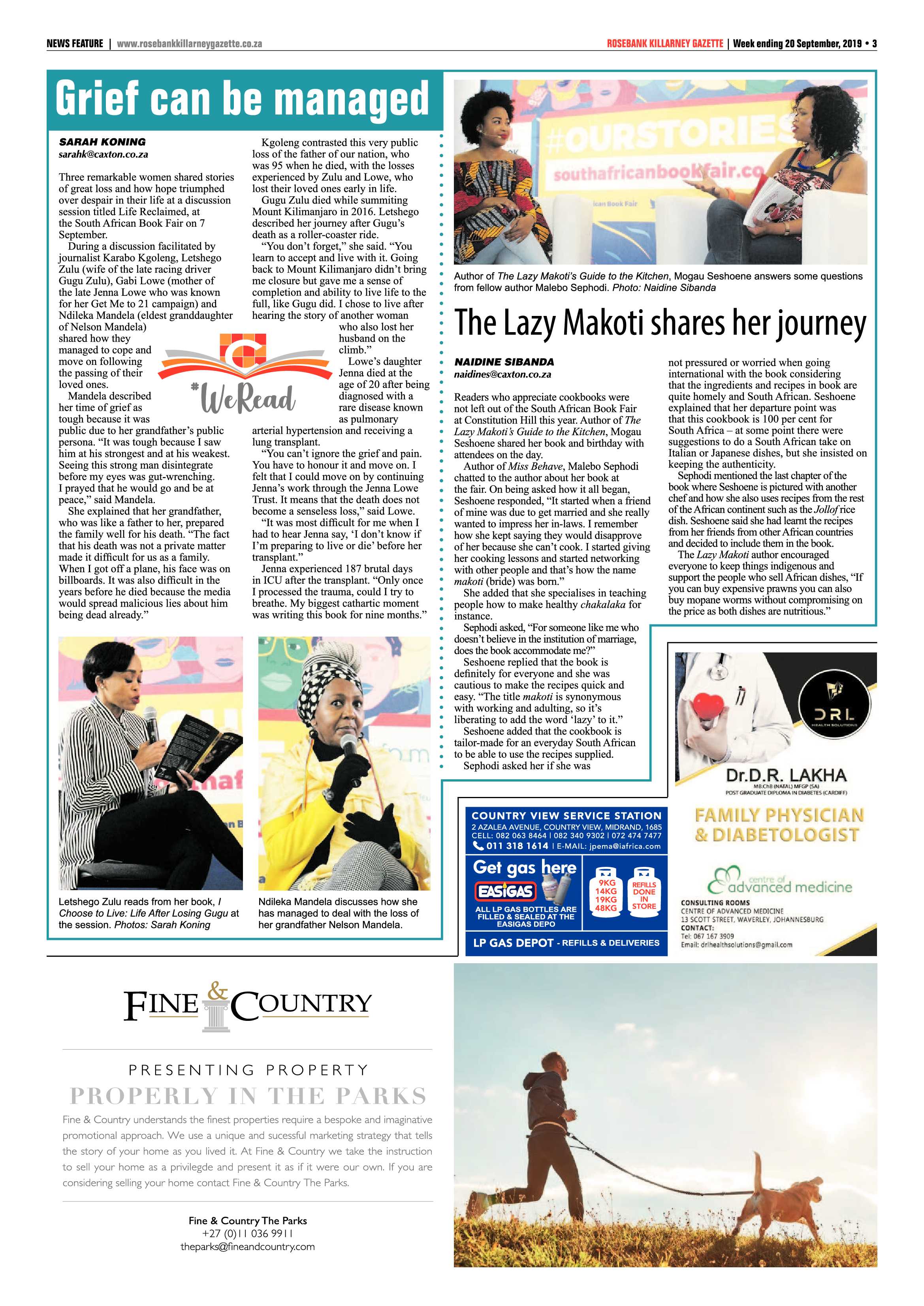 Rosebank Killarney Gazette 20 September, 2019 page 3