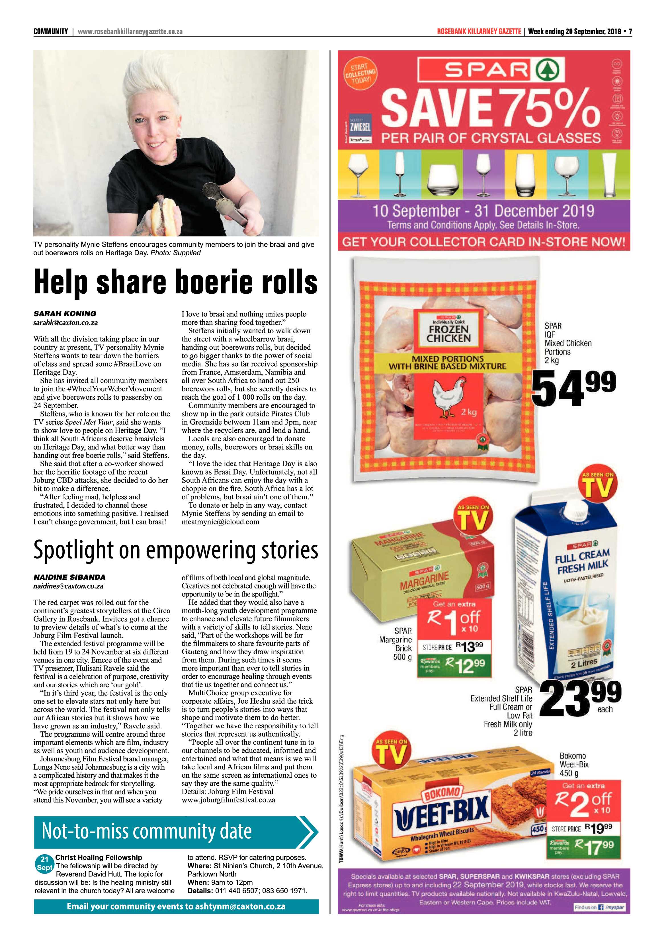 Rosebank Killarney Gazette 20 September, 2019 page 7