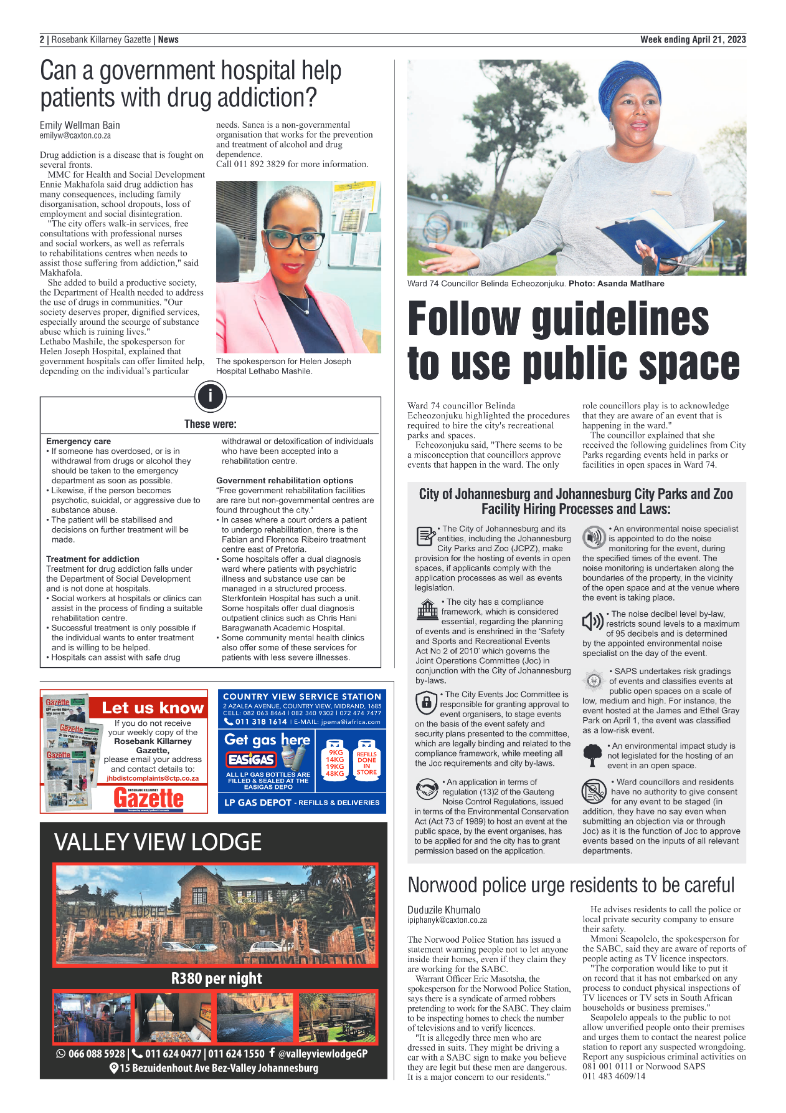 Rosebank Killarney Gazette 21 April 2023 page 2
