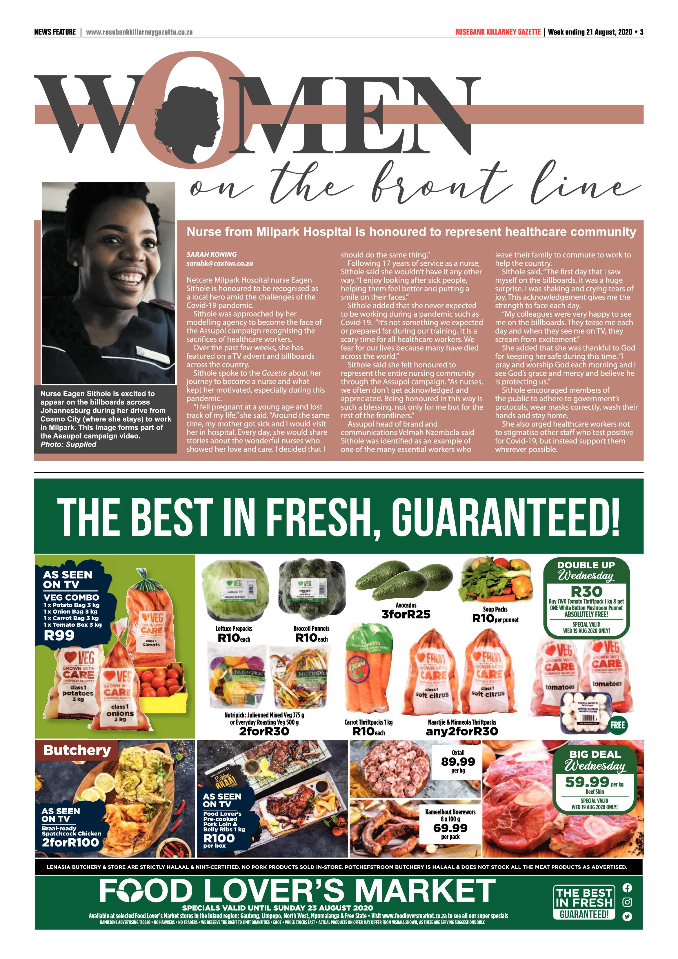 Rosebank Killarney Gazette 21 August 2020 page 3