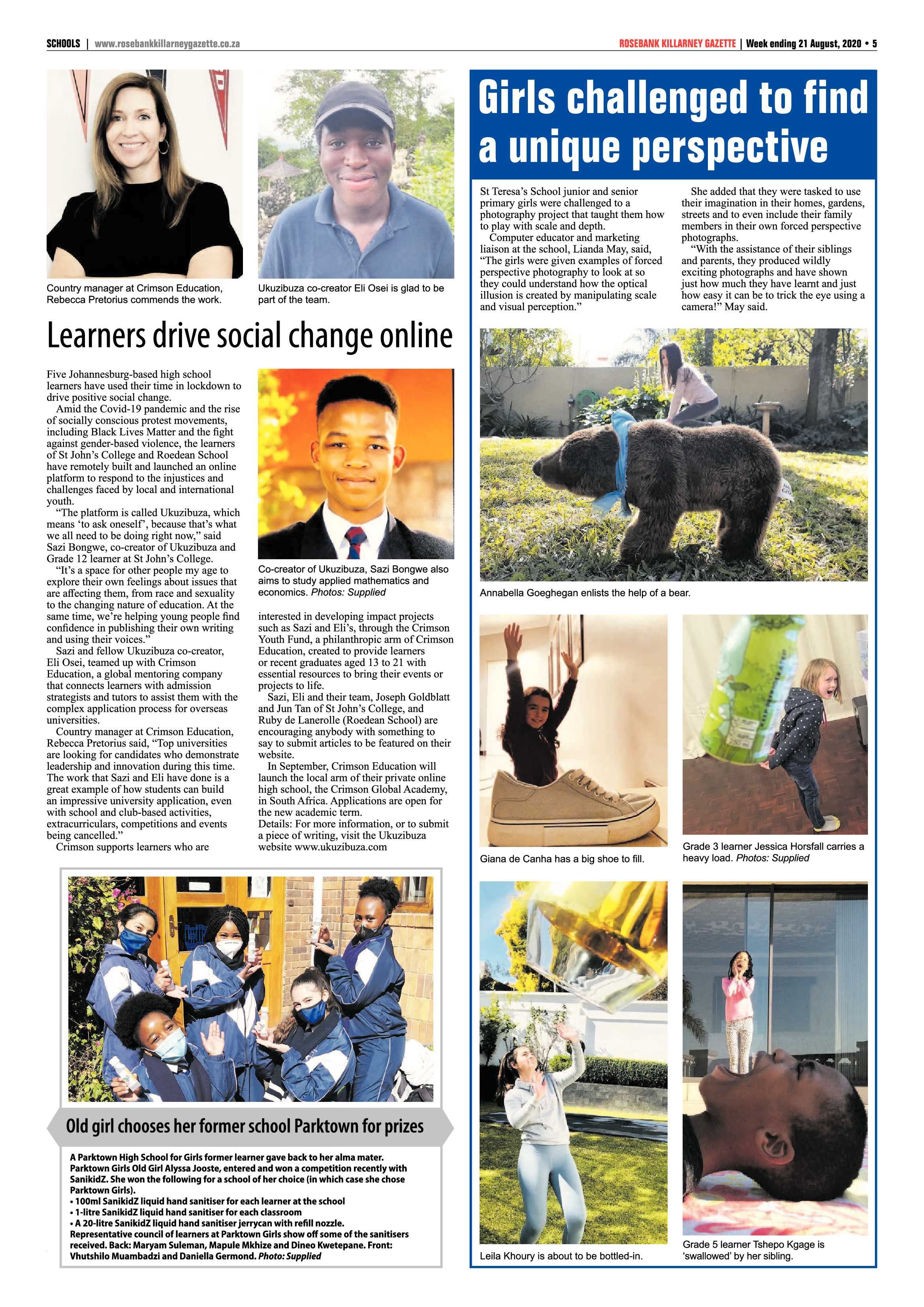 Rosebank Killarney Gazette 21 August 2020 page 5