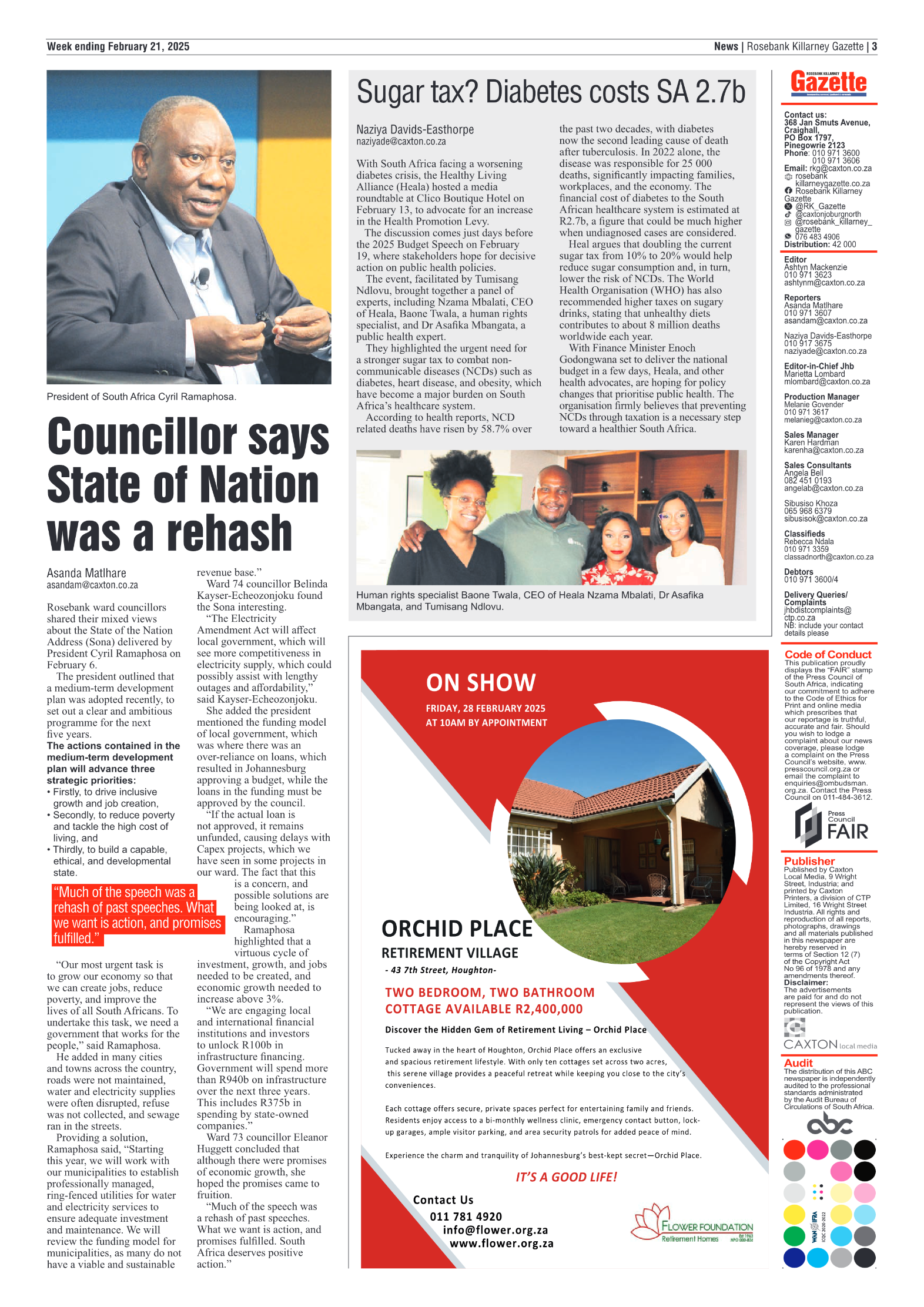 Rosebank Killarney Gazette 21 February 2025 page 3