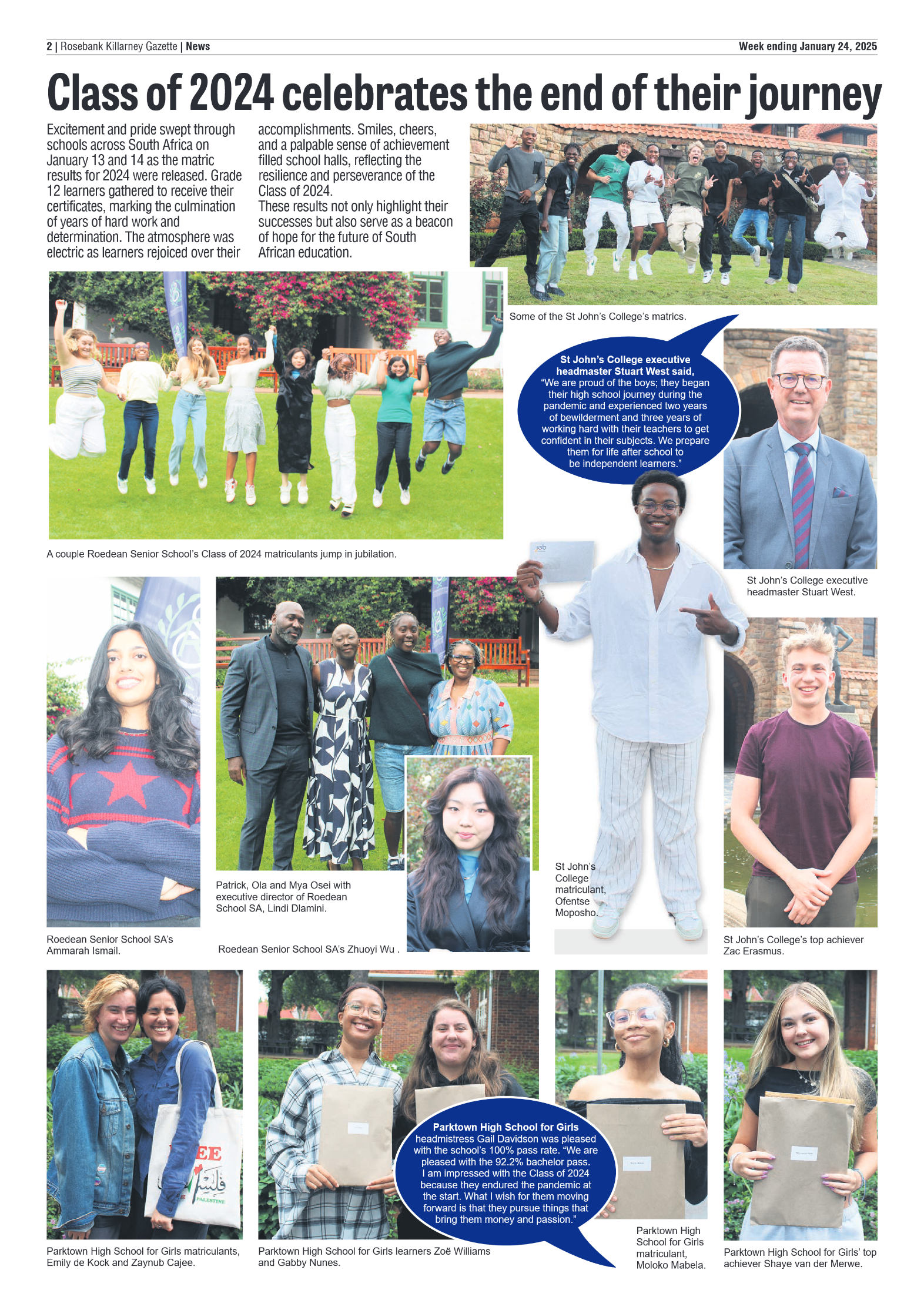 Rosebank Killarney Gazette 24 January 2025 page 2