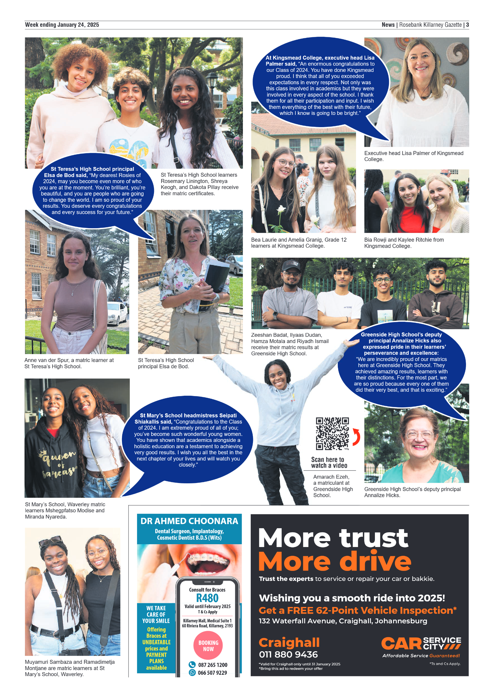 Rosebank Killarney Gazette 24 January 2025 page 3