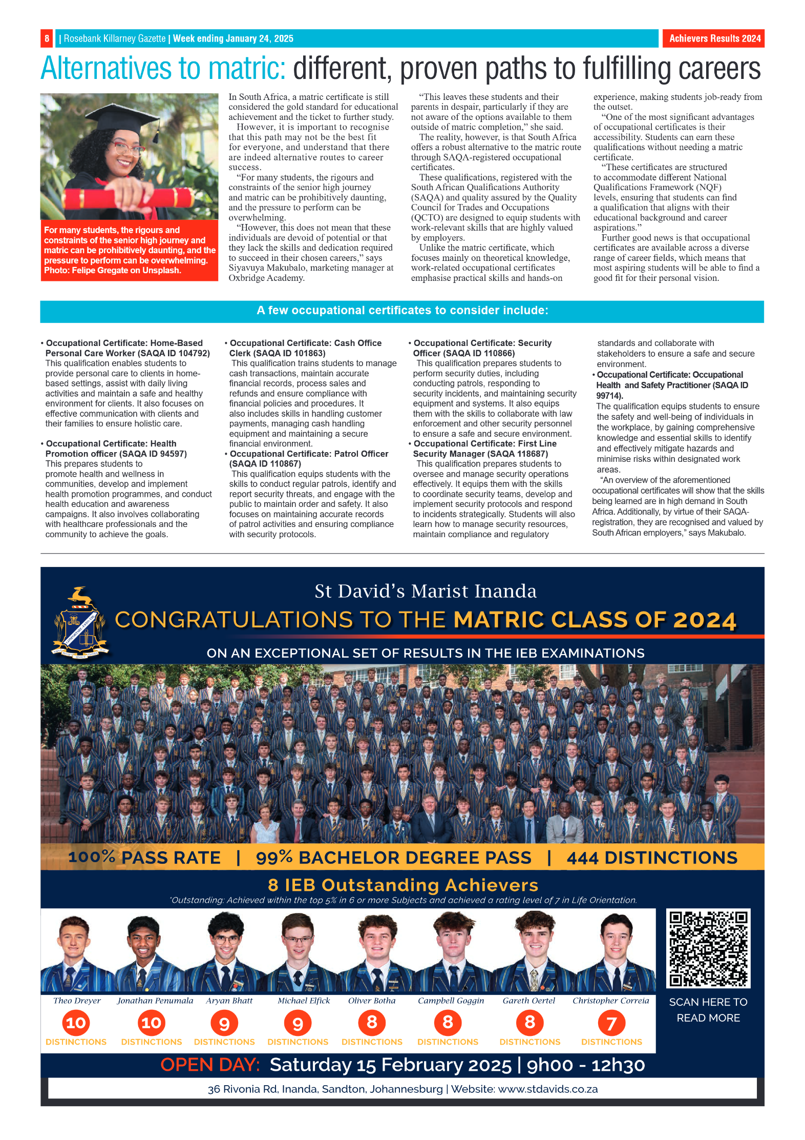 Rosebank Killarney Gazette 24 January 2025 page 8
