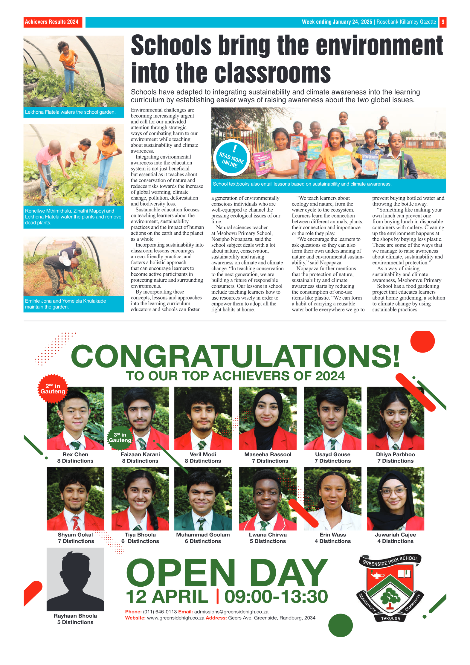 Rosebank Killarney Gazette 24 January 2025 page 9
