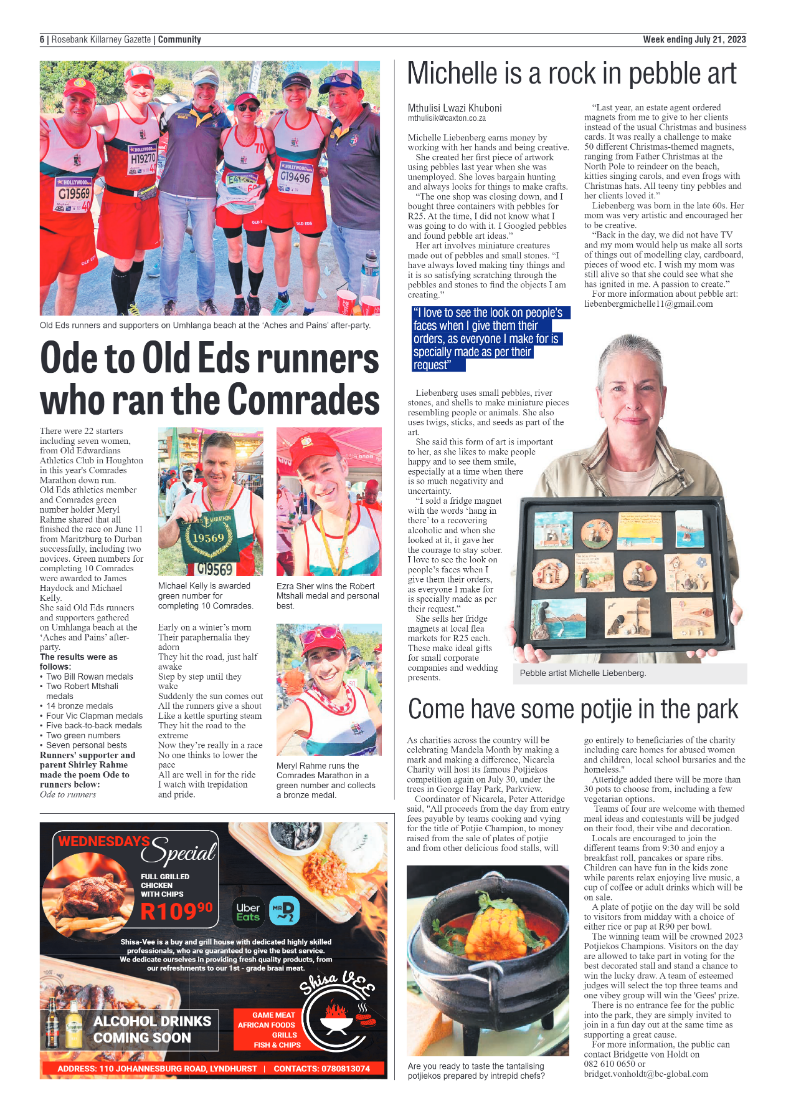 Rosebank Killarney Gazette 21 July 2023 page 6