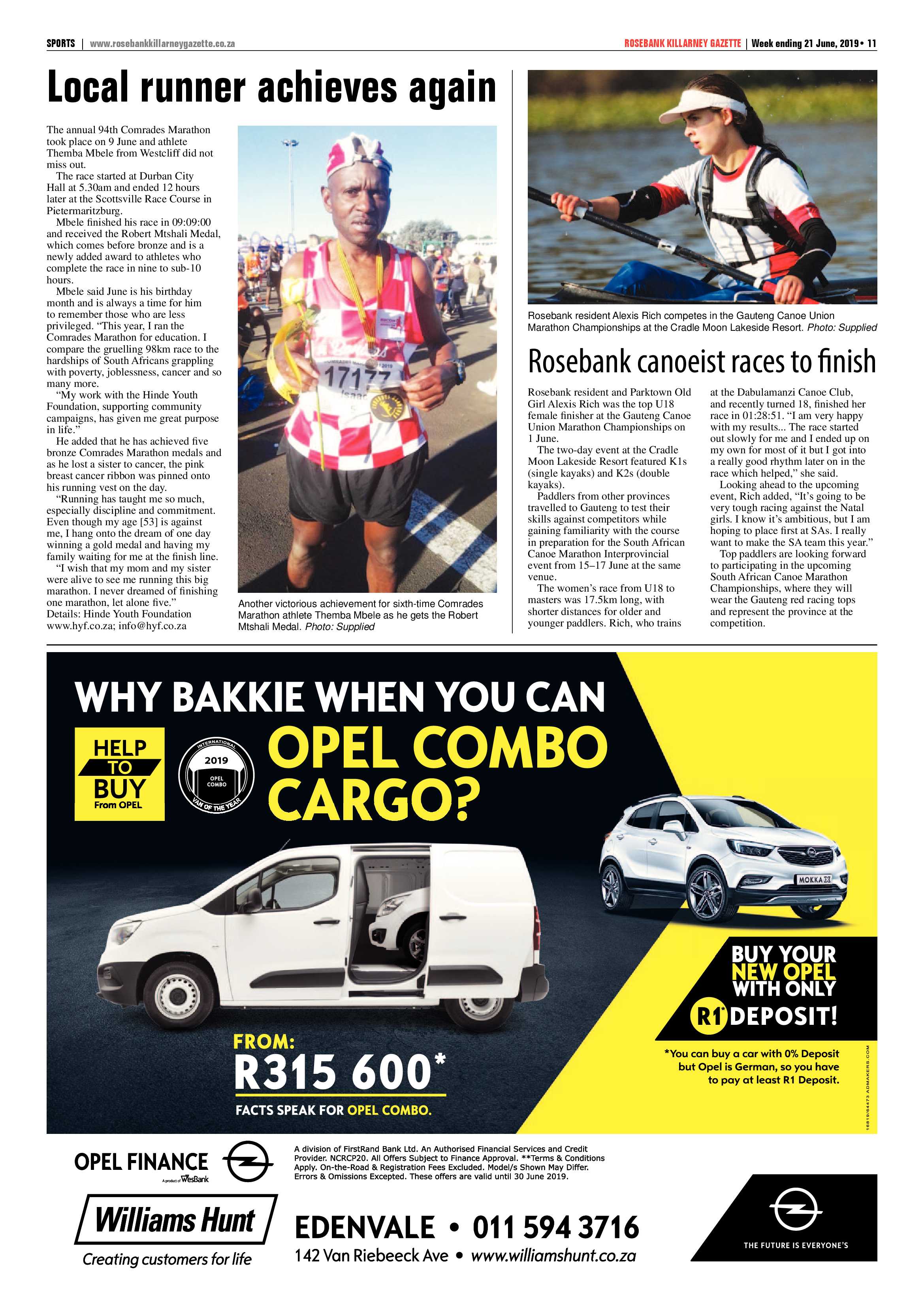 Rosebank Killarney Gazette 21 June, 2019 page 11