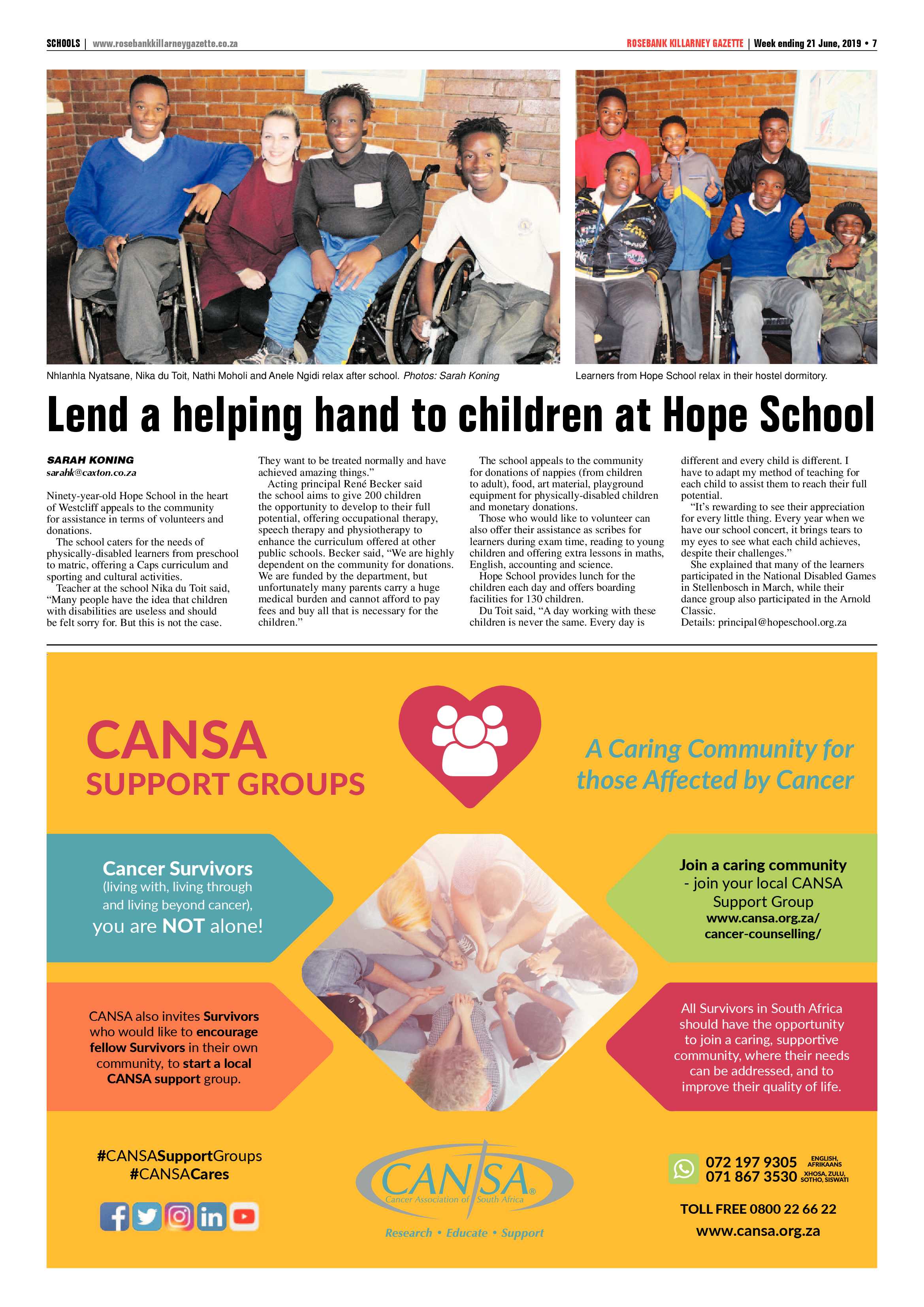 Rosebank Killarney Gazette 21 June, 2019 page 7