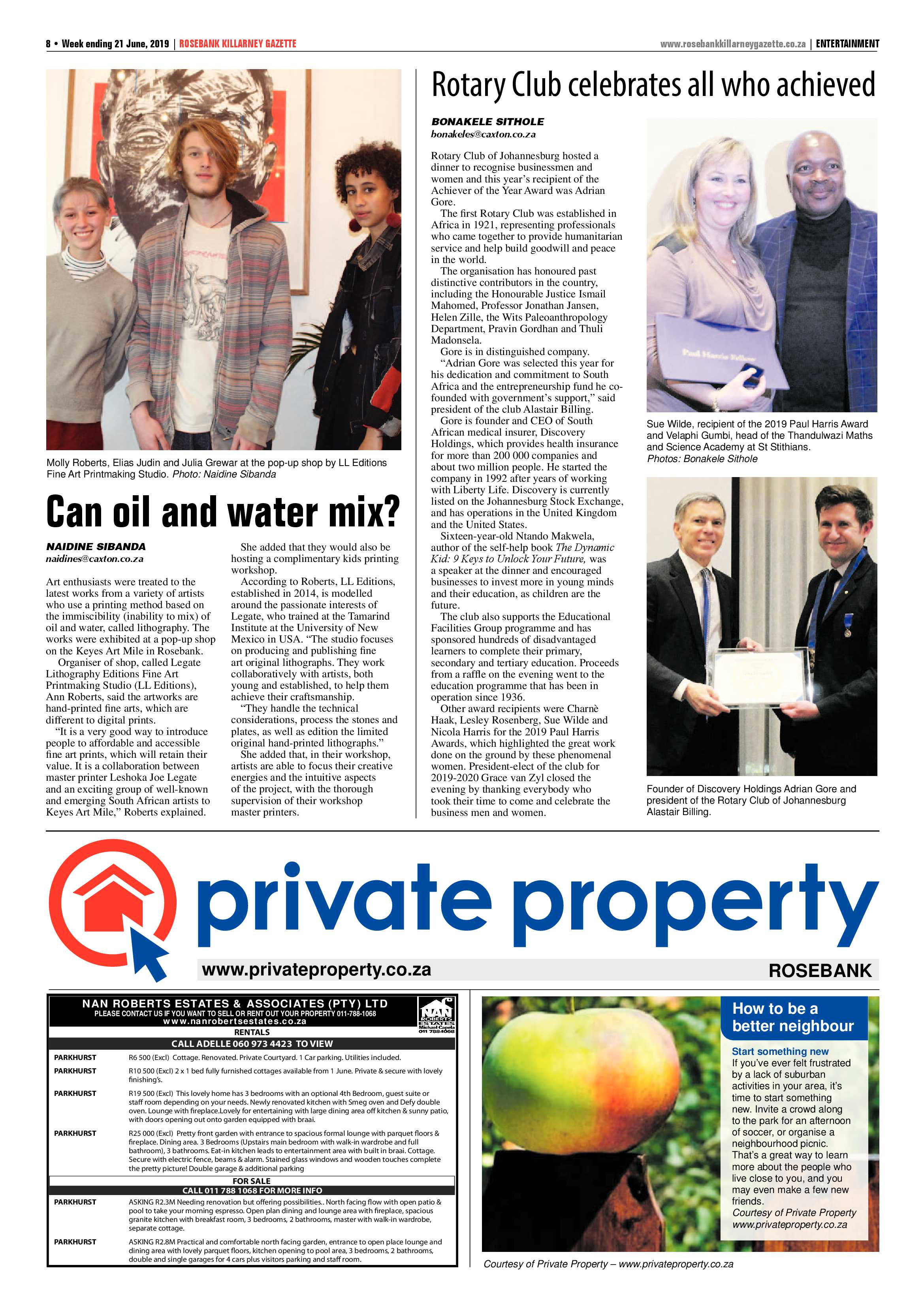 Rosebank Killarney Gazette 21 June, 2019 page 8