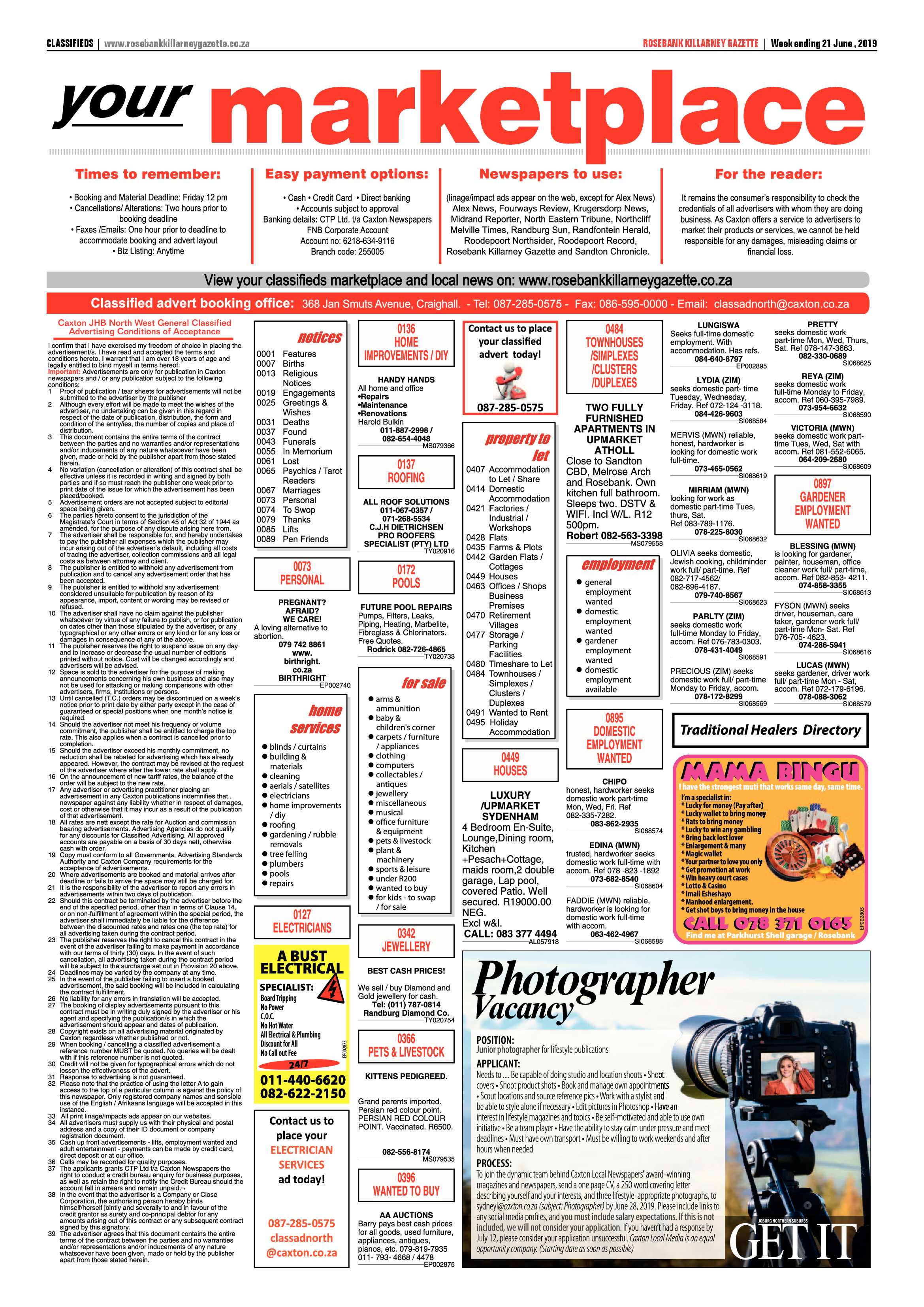 Rosebank Killarney Gazette 21 June, 2019 page 9
