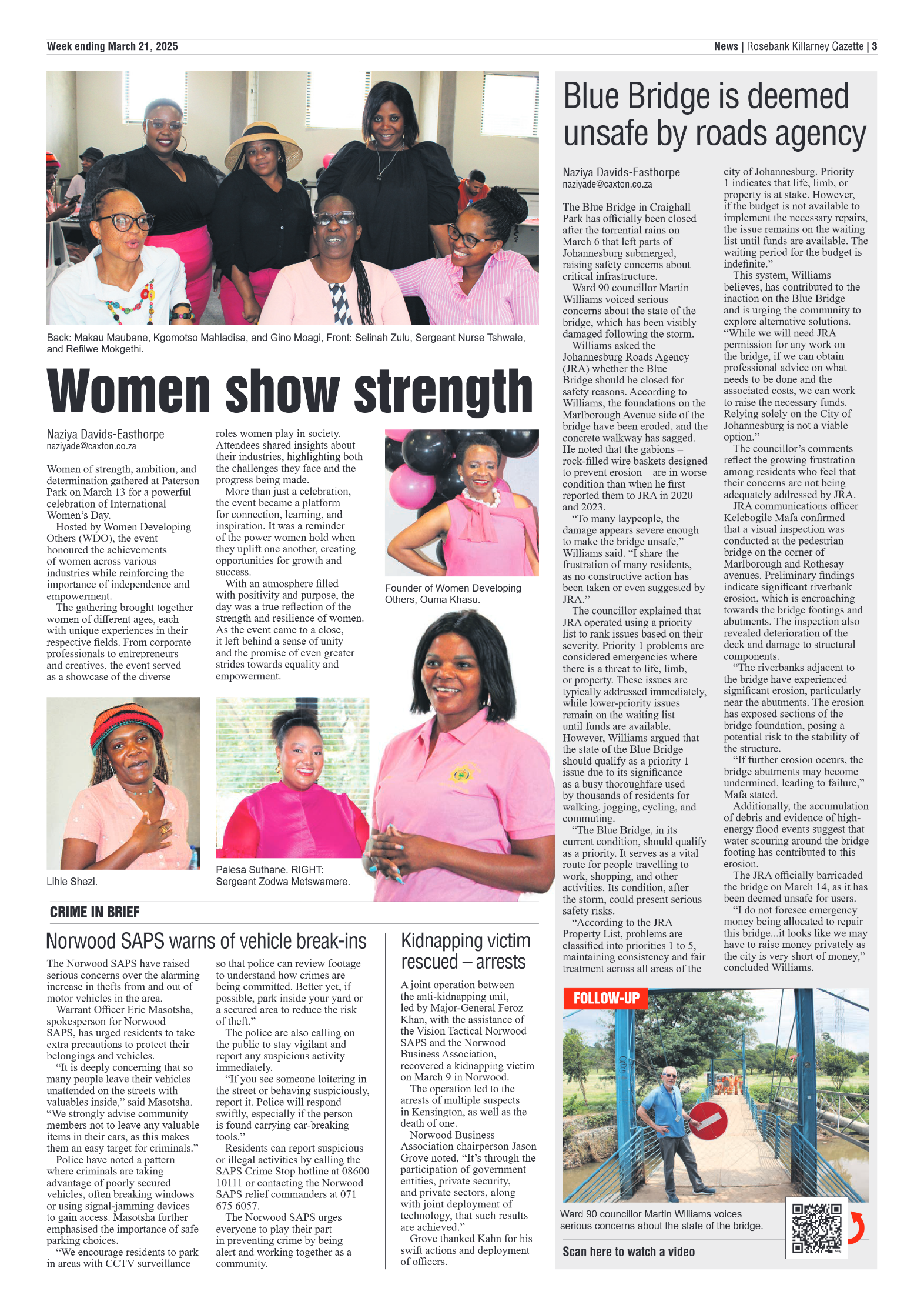Rosebank Killarney Gazette 21 March 2025 page 3