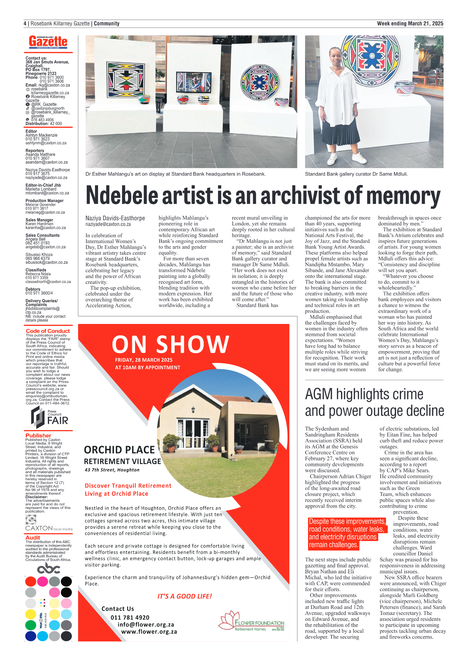 Rosebank Killarney Gazette 21 March 2025 page 4