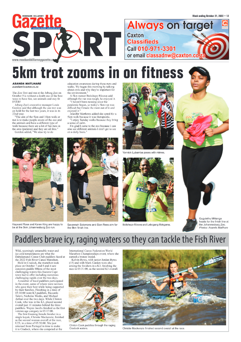 Rosebank Killarney Gazette 21 October 2022 page 12