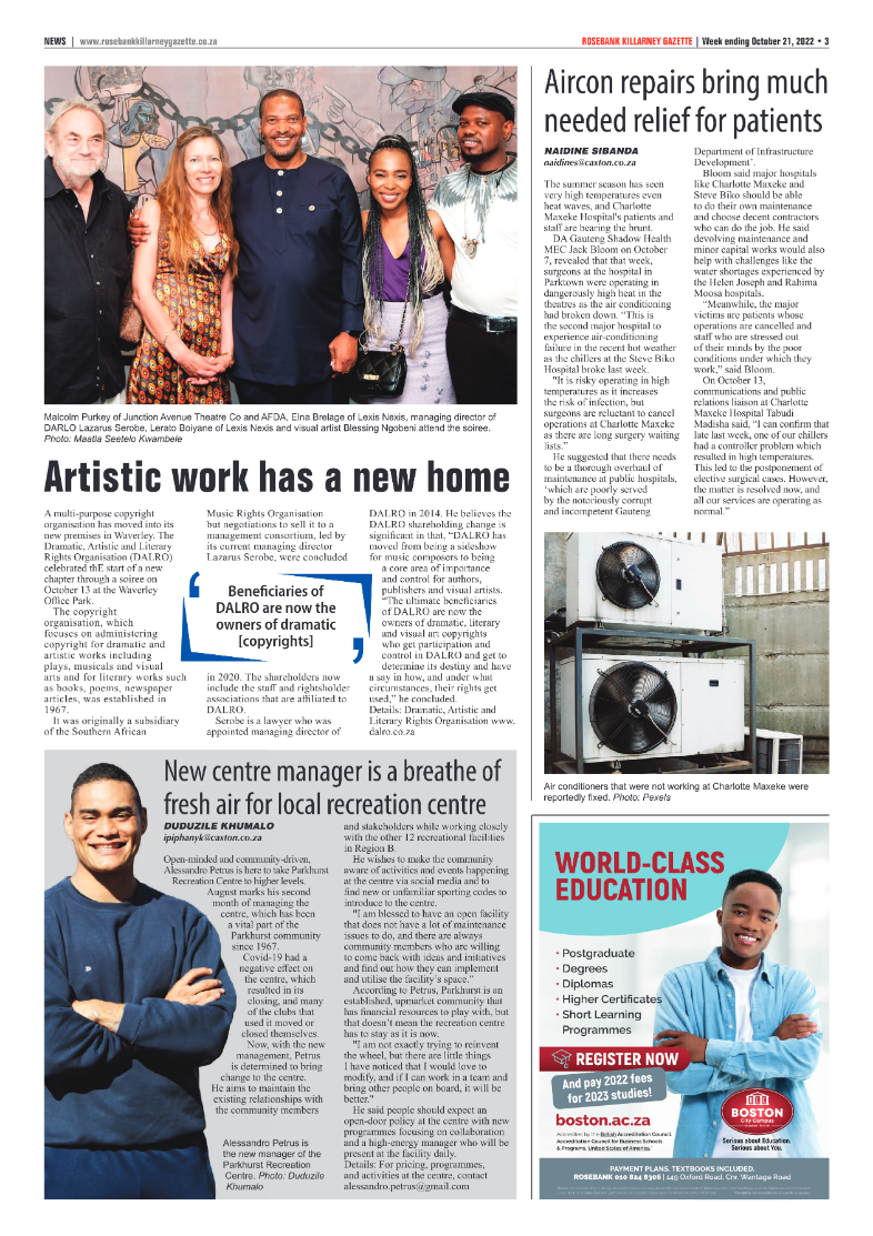 Rosebank Killarney Gazette 21 October 2022 page 3