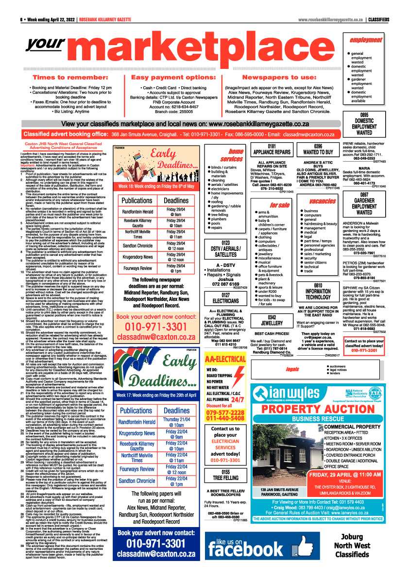 Rosebank Killarney Gazette 22 April 2022 page 6