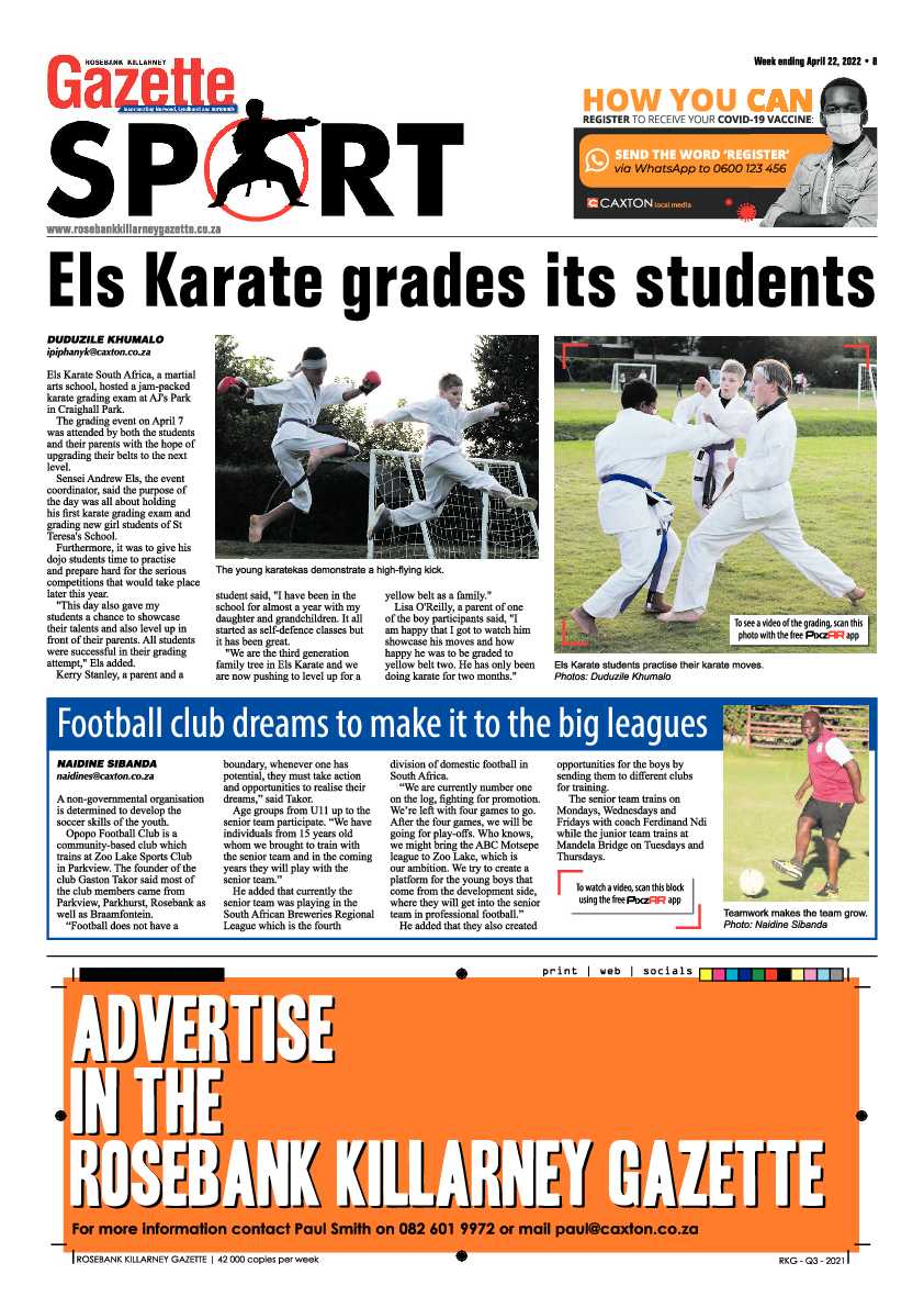 Rosebank Killarney Gazette 22 April 2022 page 8