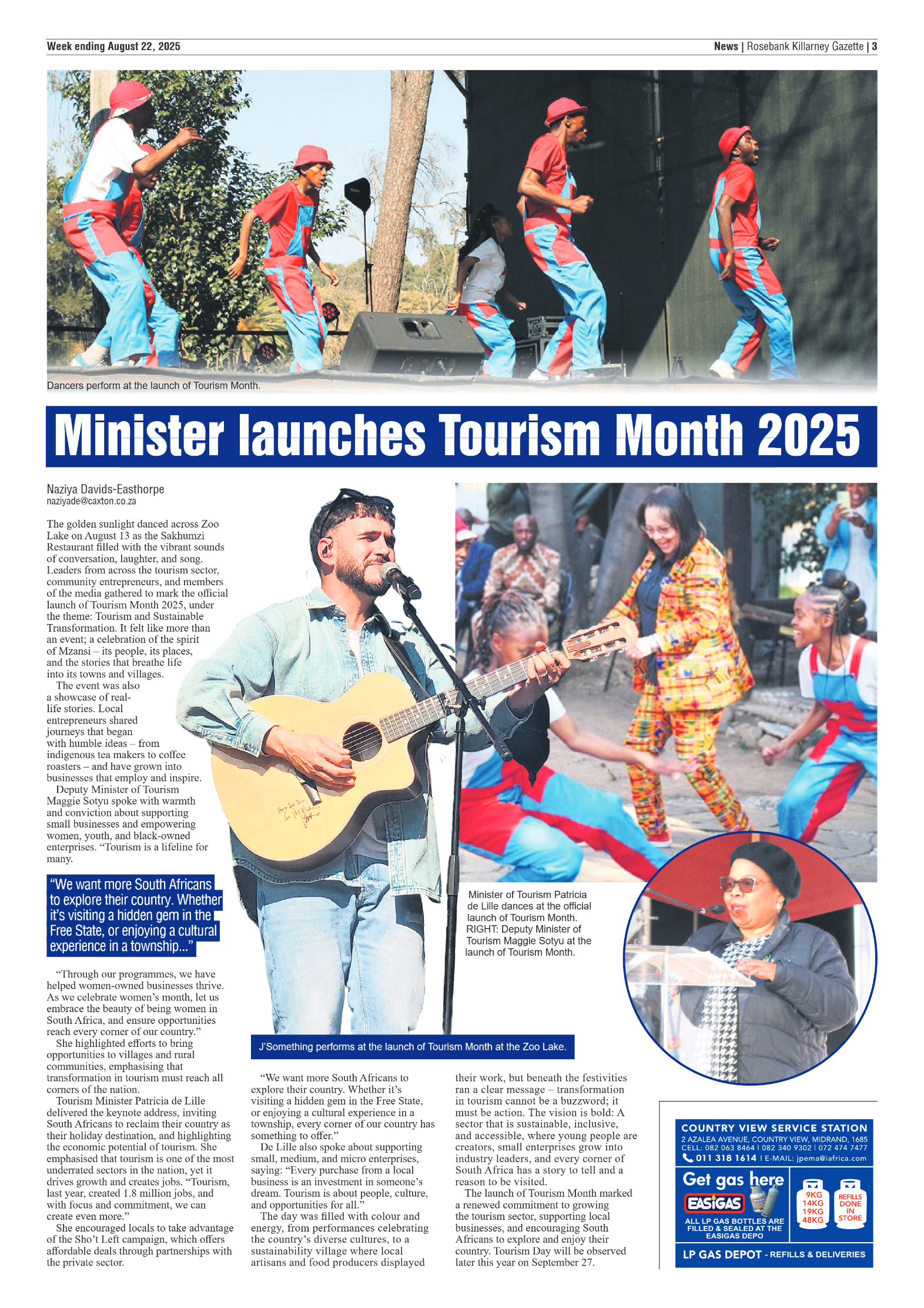 Rosebank Killarney Gazette 22 August 2025 page 3