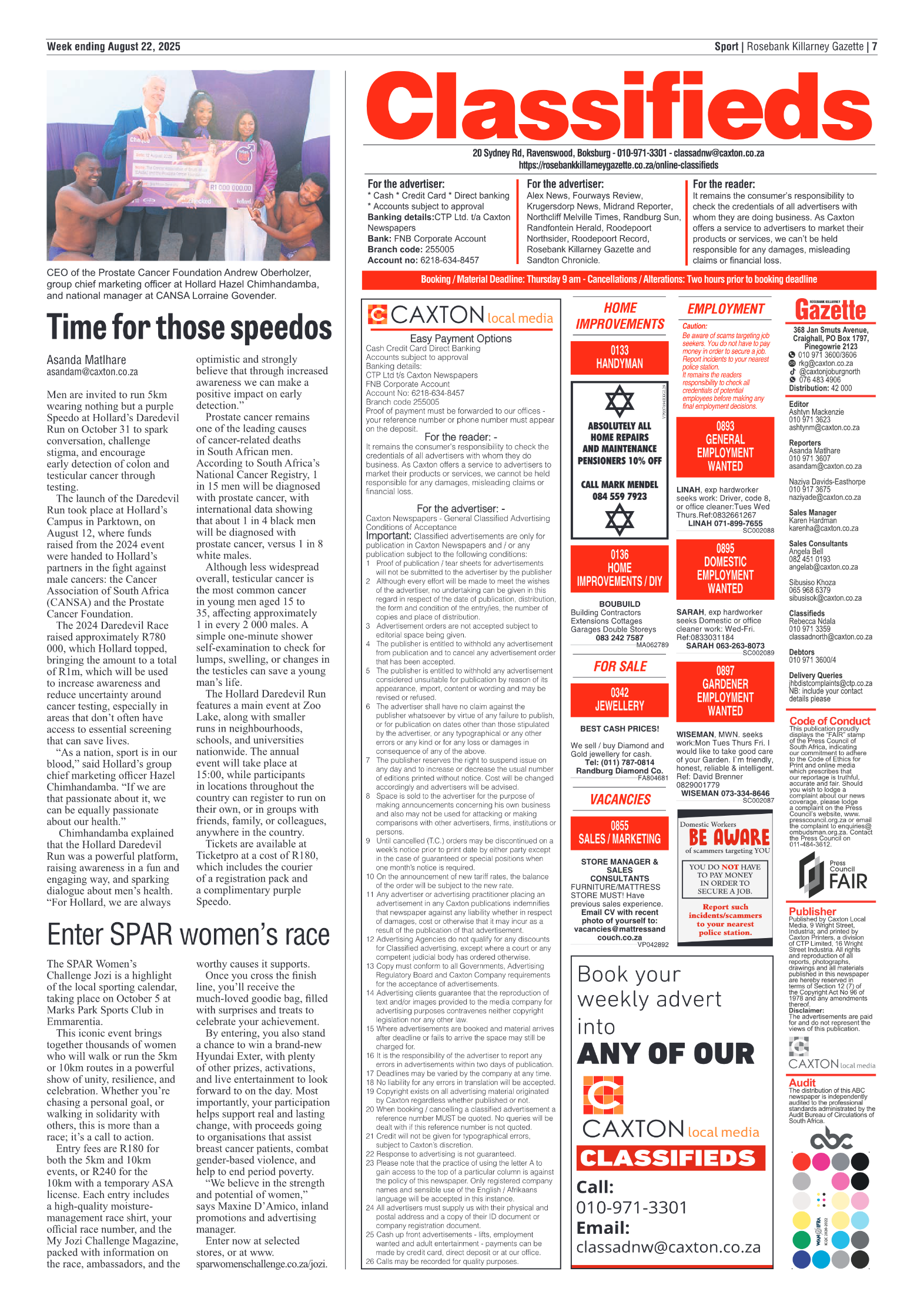 Rosebank Killarney Gazette 22 August 2025 page 7