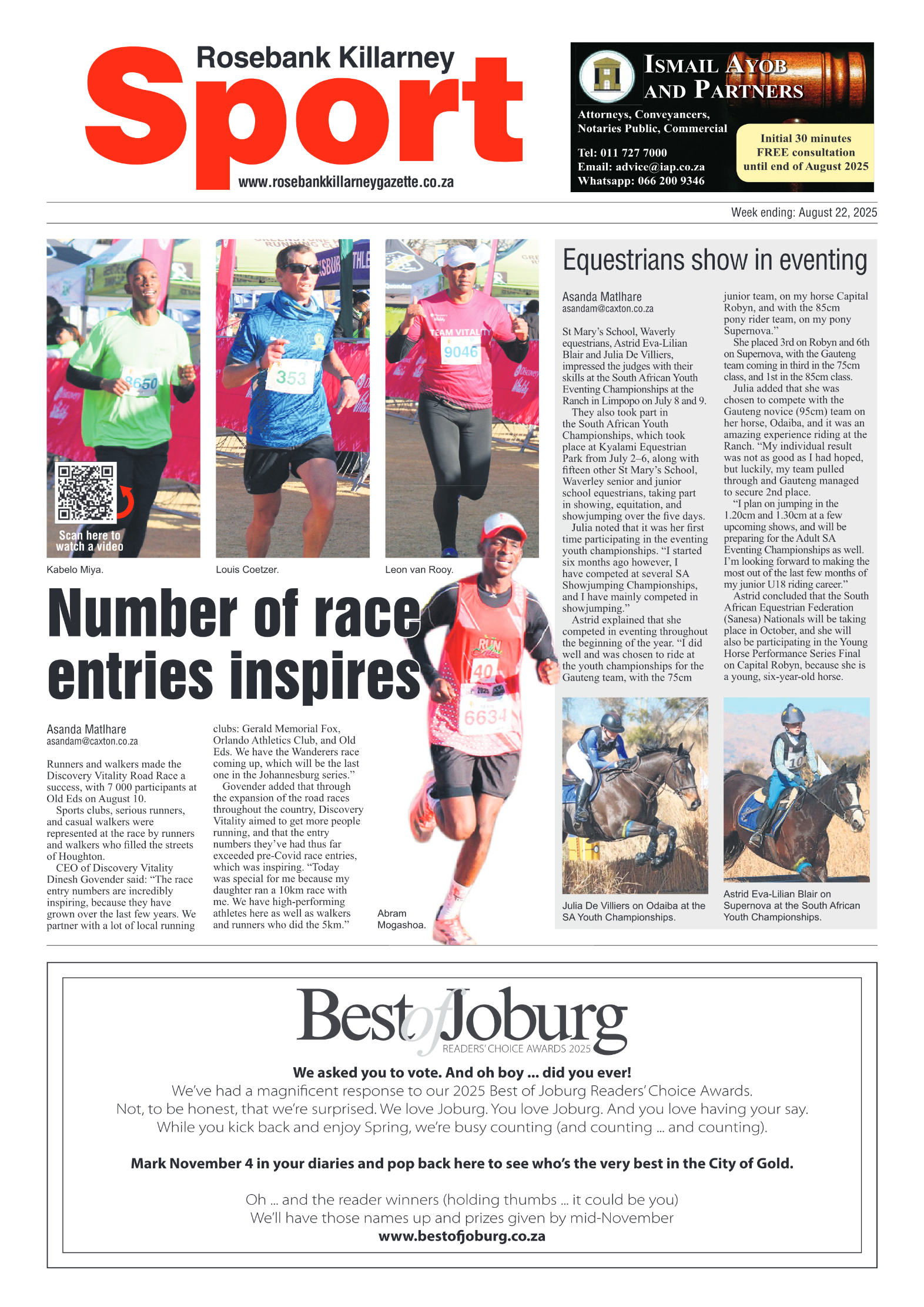 Rosebank Killarney Gazette 22 August 2025 page 8