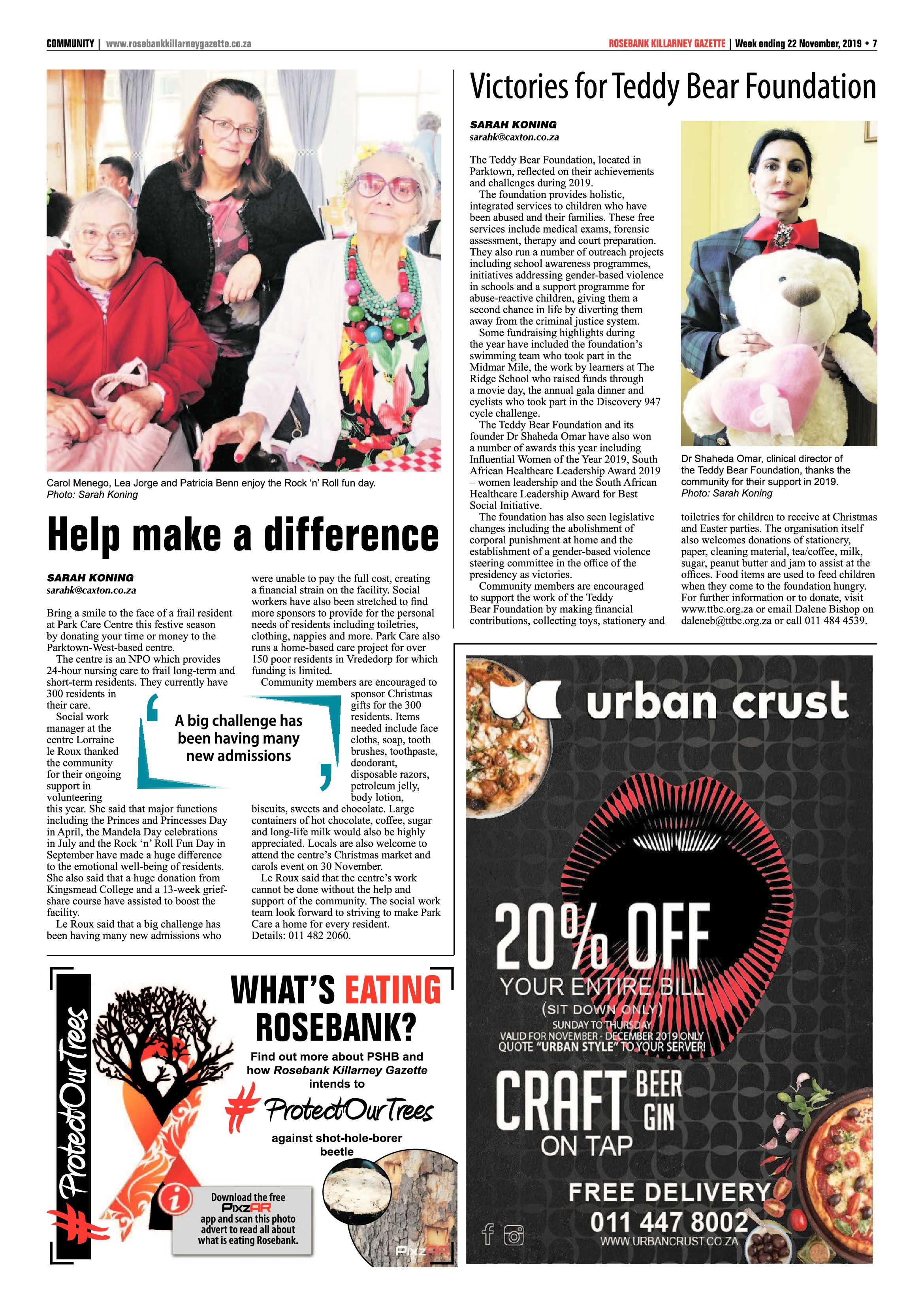 Rosebank Killarney Gazette 22 November, 2019 page 7