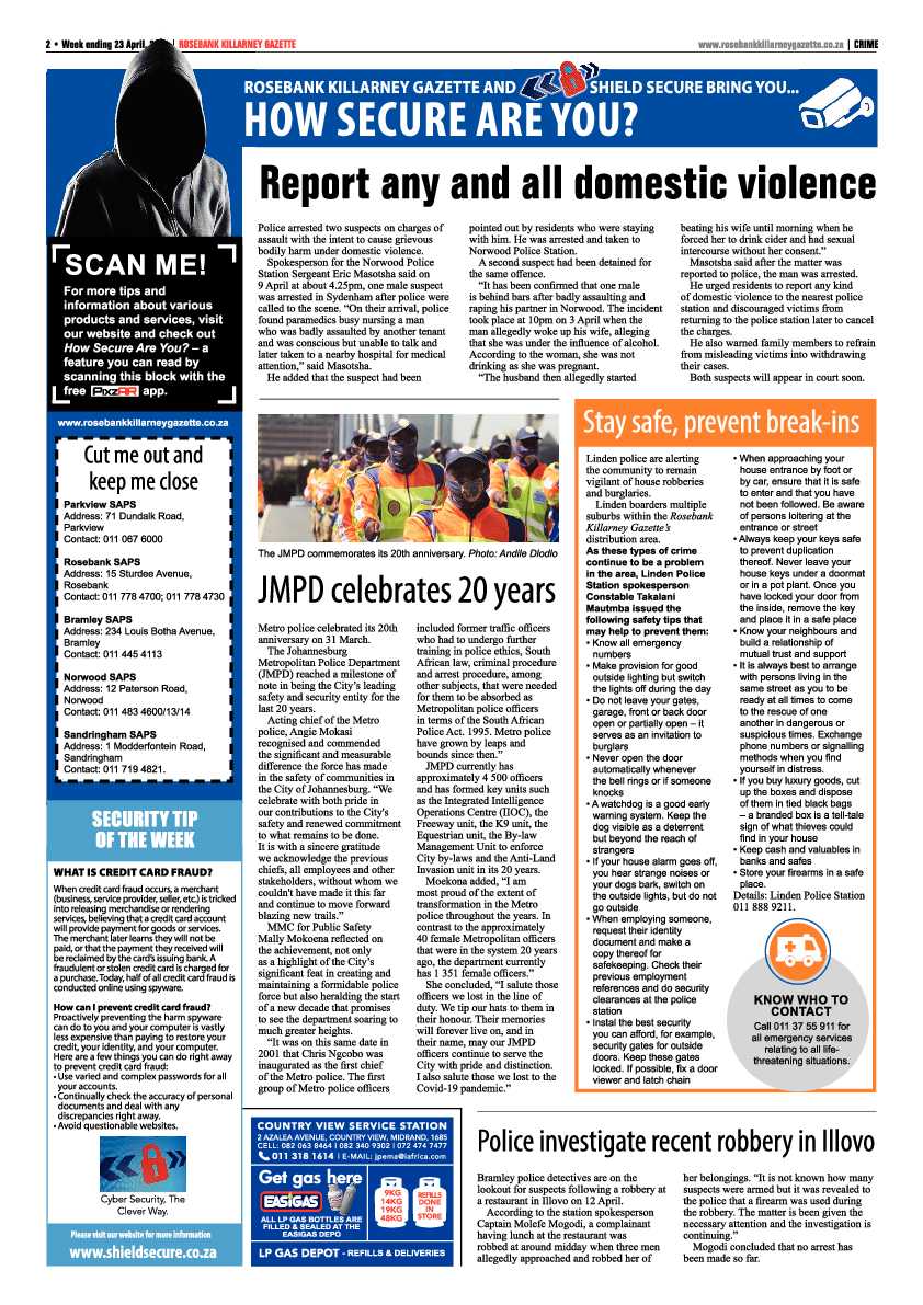 Rosebank Killarney Gazette 23 April 2021 page 2