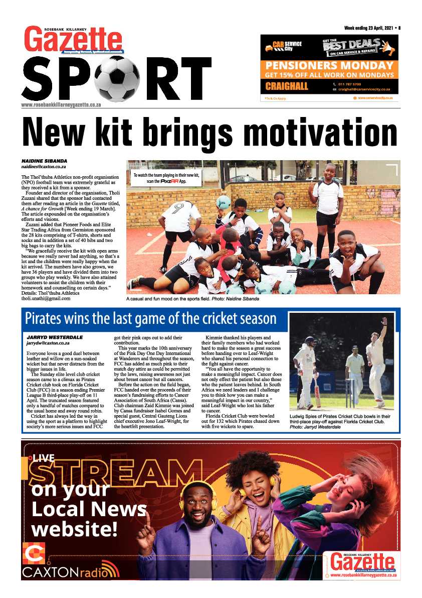 Rosebank Killarney Gazette 23 April 2021 page 8