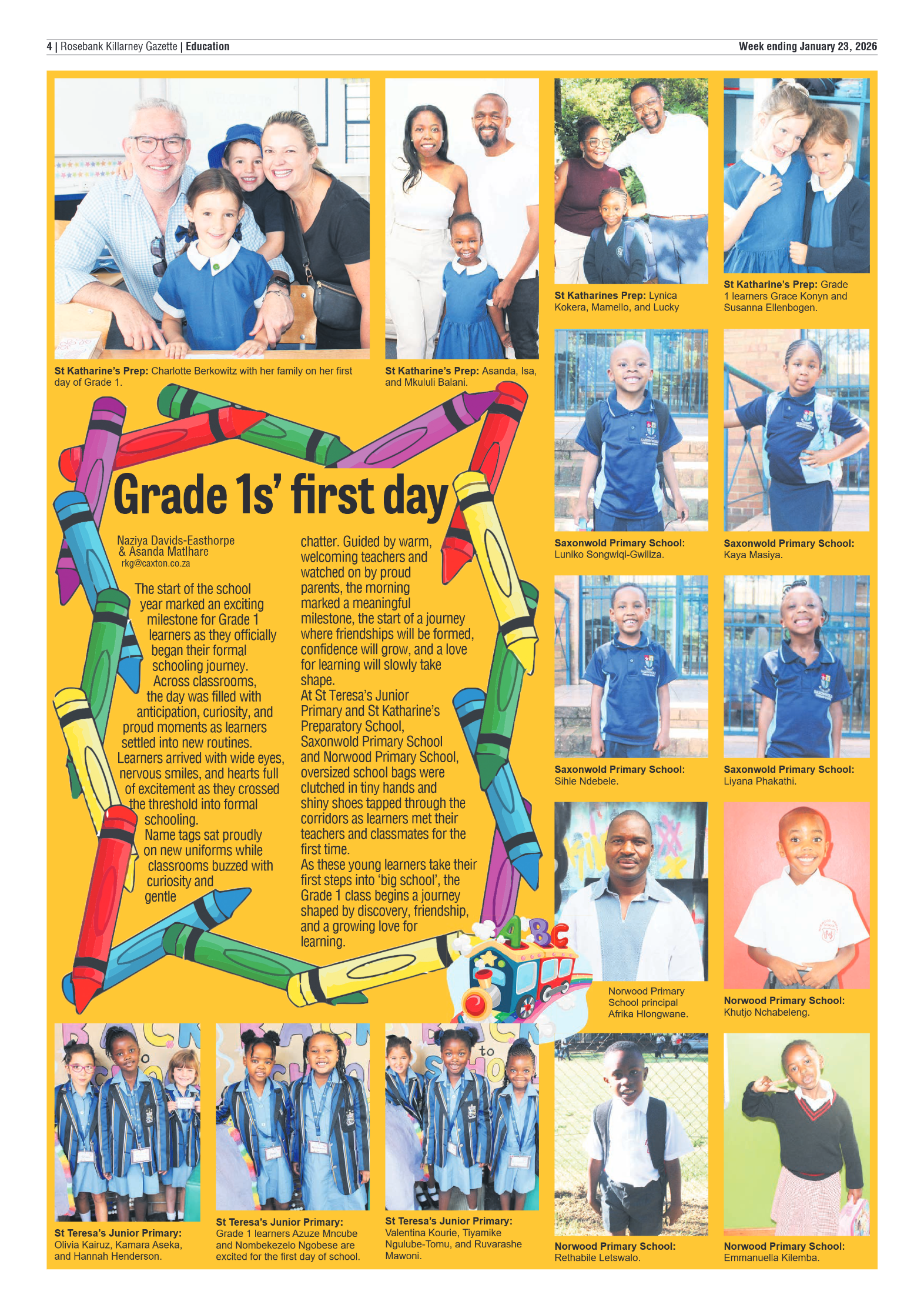 Rosebank Killarney Gazette 23 January 2026 page 4
