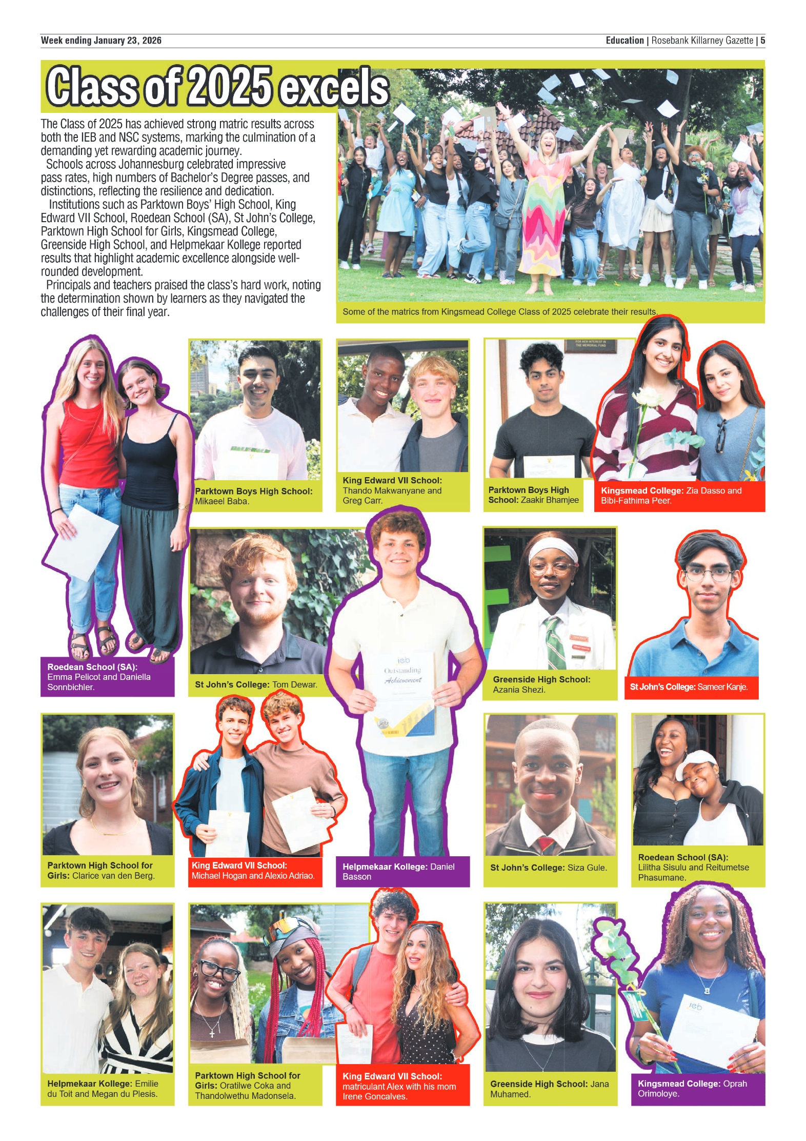 Rosebank Killarney Gazette 23 January 2026 page 5