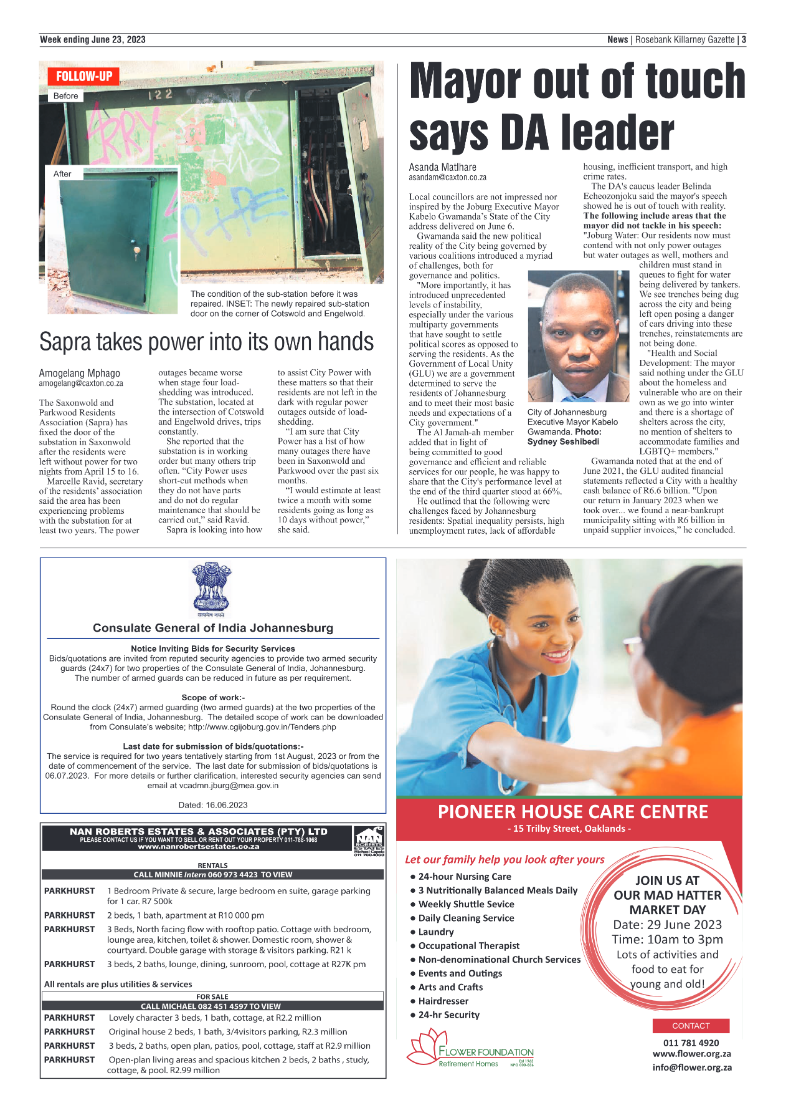 Rosebank Killarney Gazette 23 June 2023 page 3