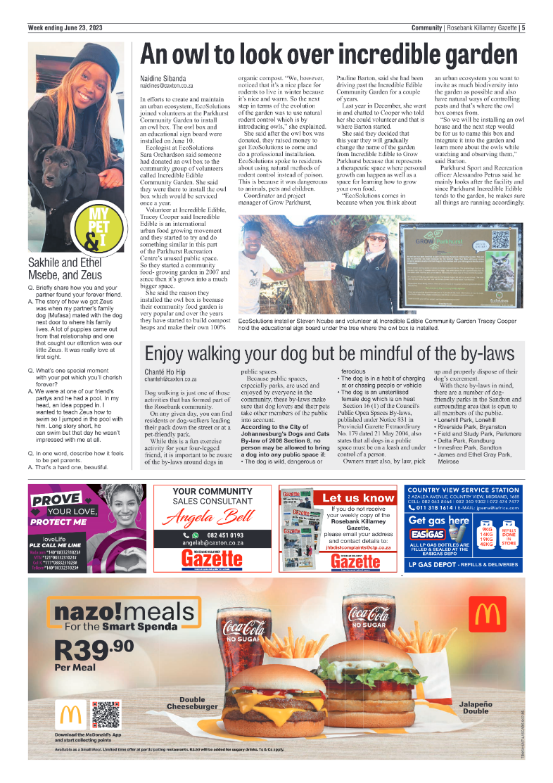 Rosebank Killarney Gazette 23 June 2023 page 5
