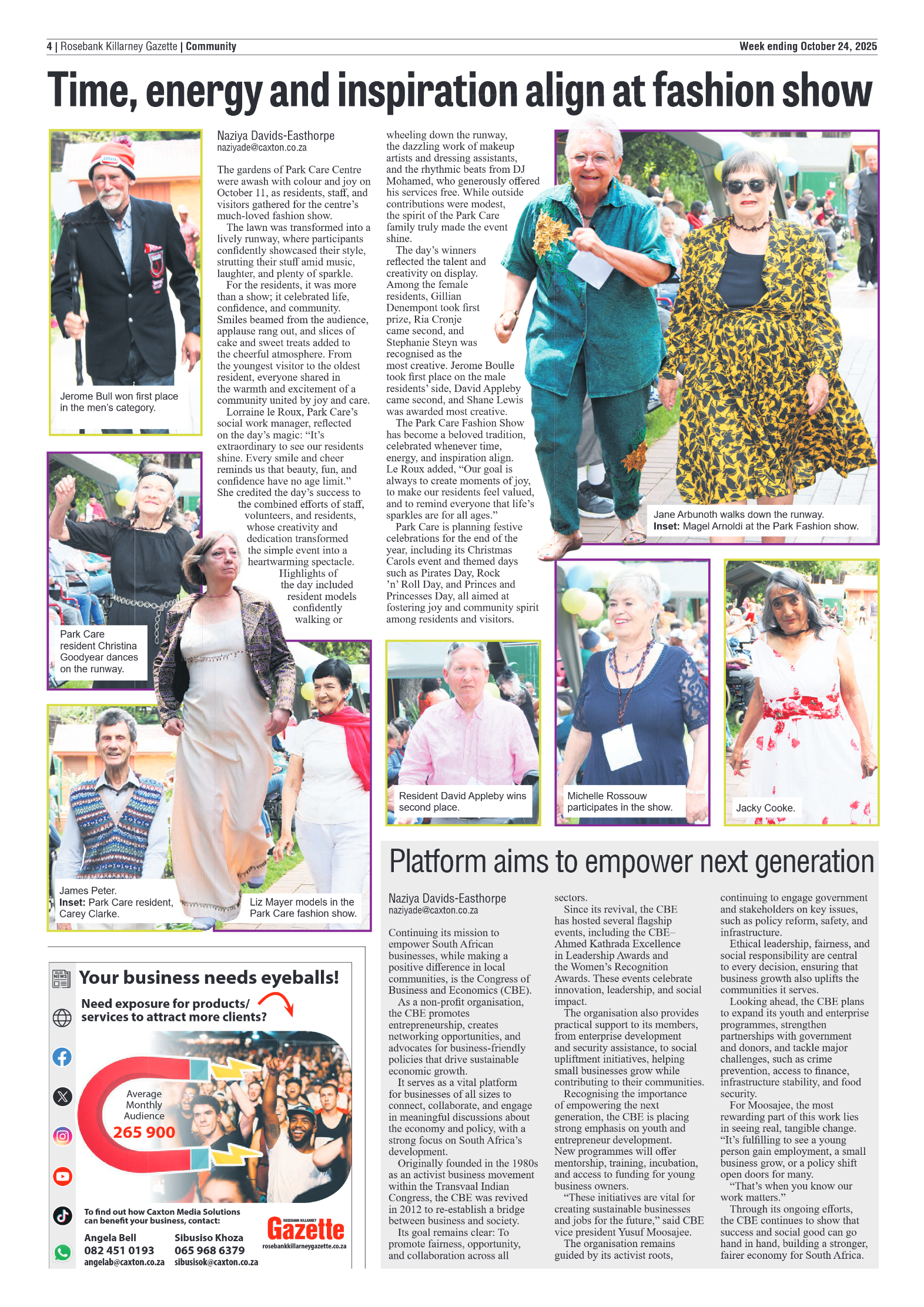Rosebank Killarney Gazette 24 October 2025 page 4