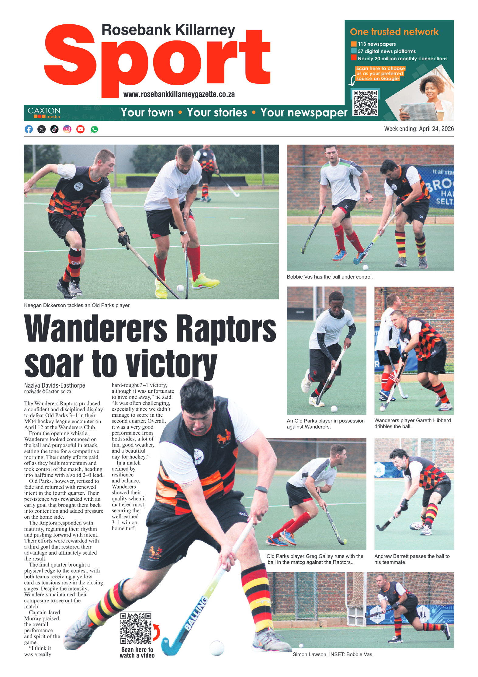 Rosebank Killarney Gazette 24 April 2026 page 8